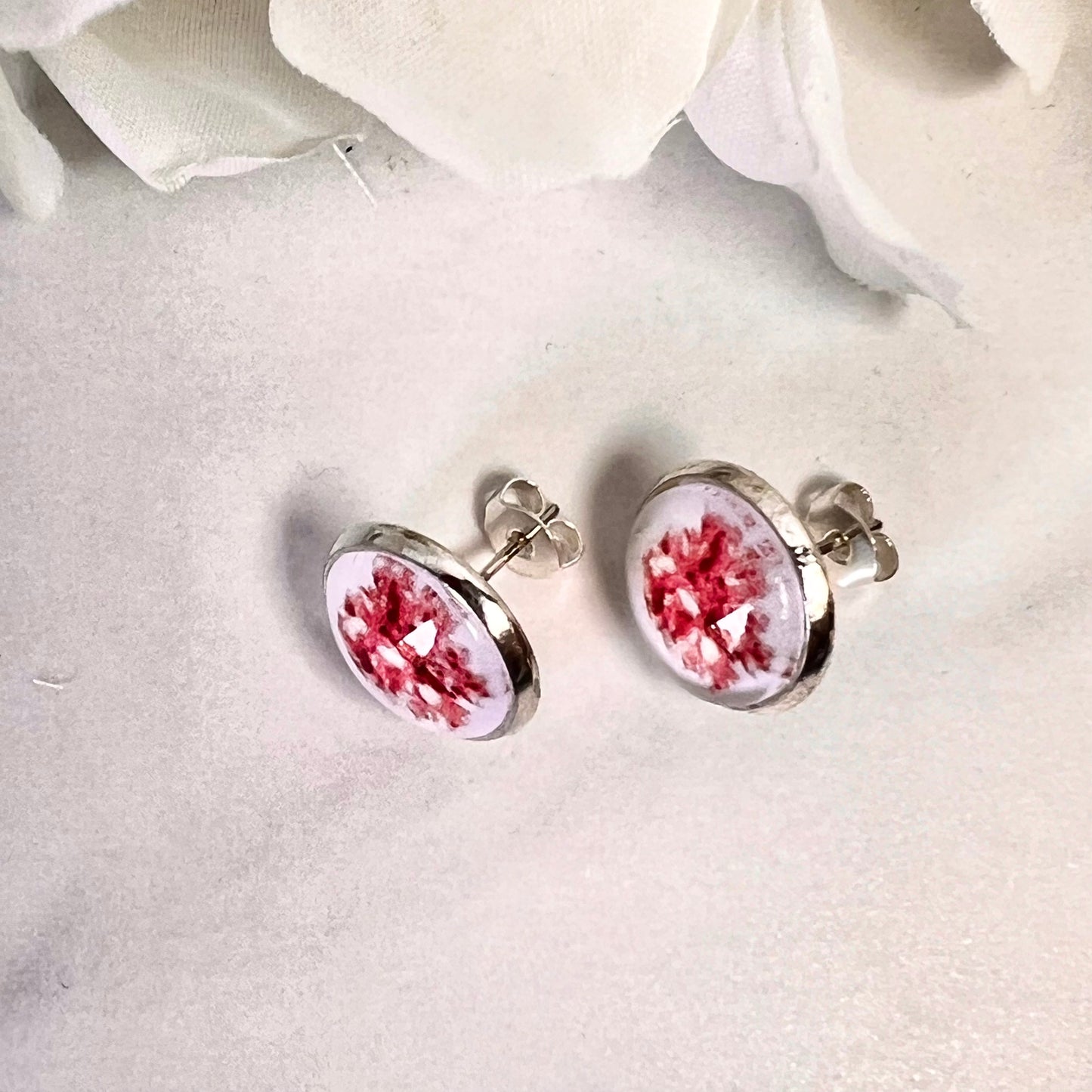 Coral 35th Anniversary Earrings Handmade