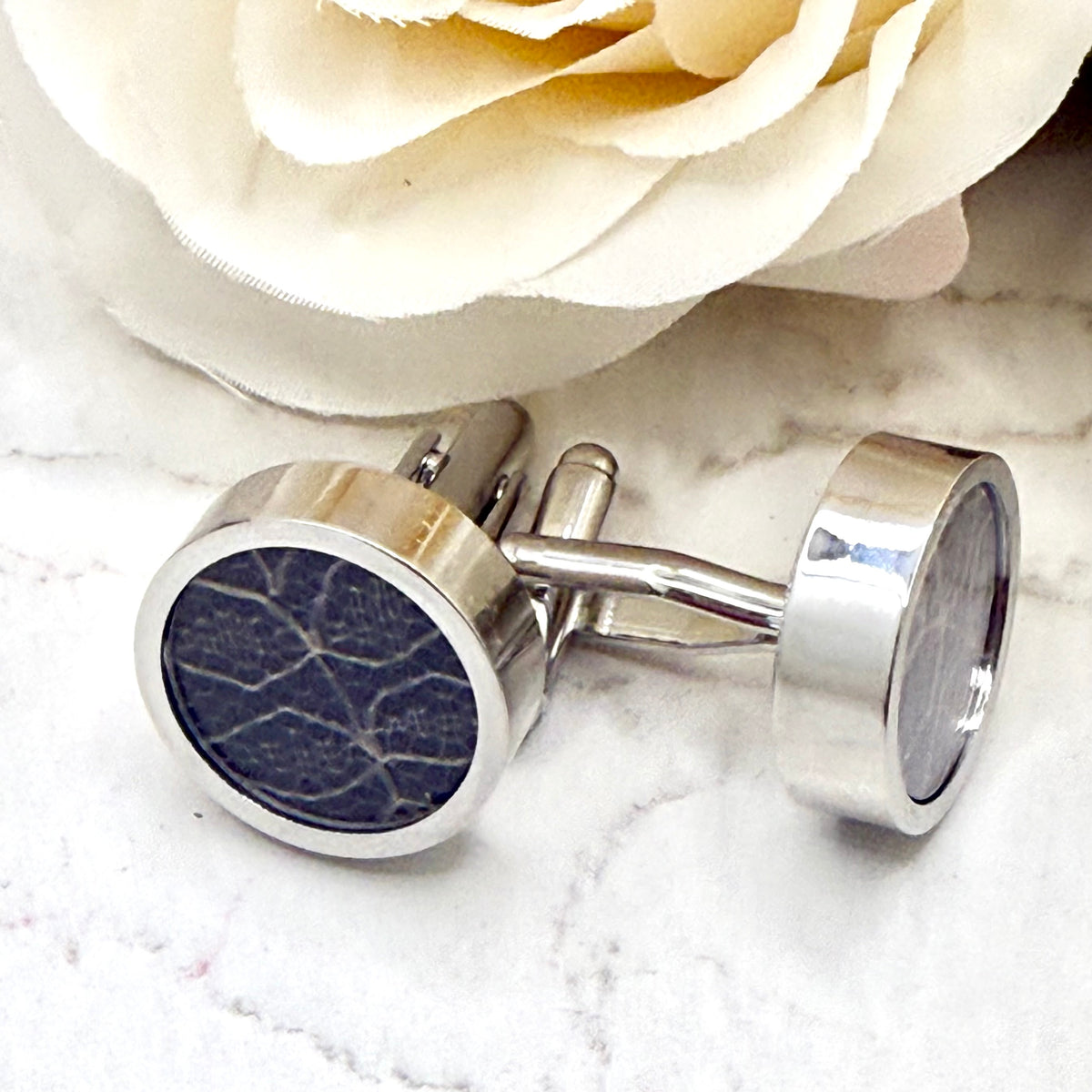 Statement Luxury Lace 13th Anniversary Cufflinks Handmade