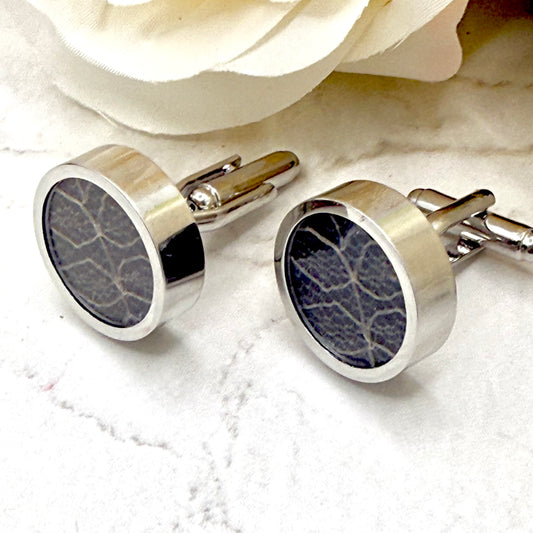 Statement Luxury Lace 13th Anniversary Cufflinks Handmade