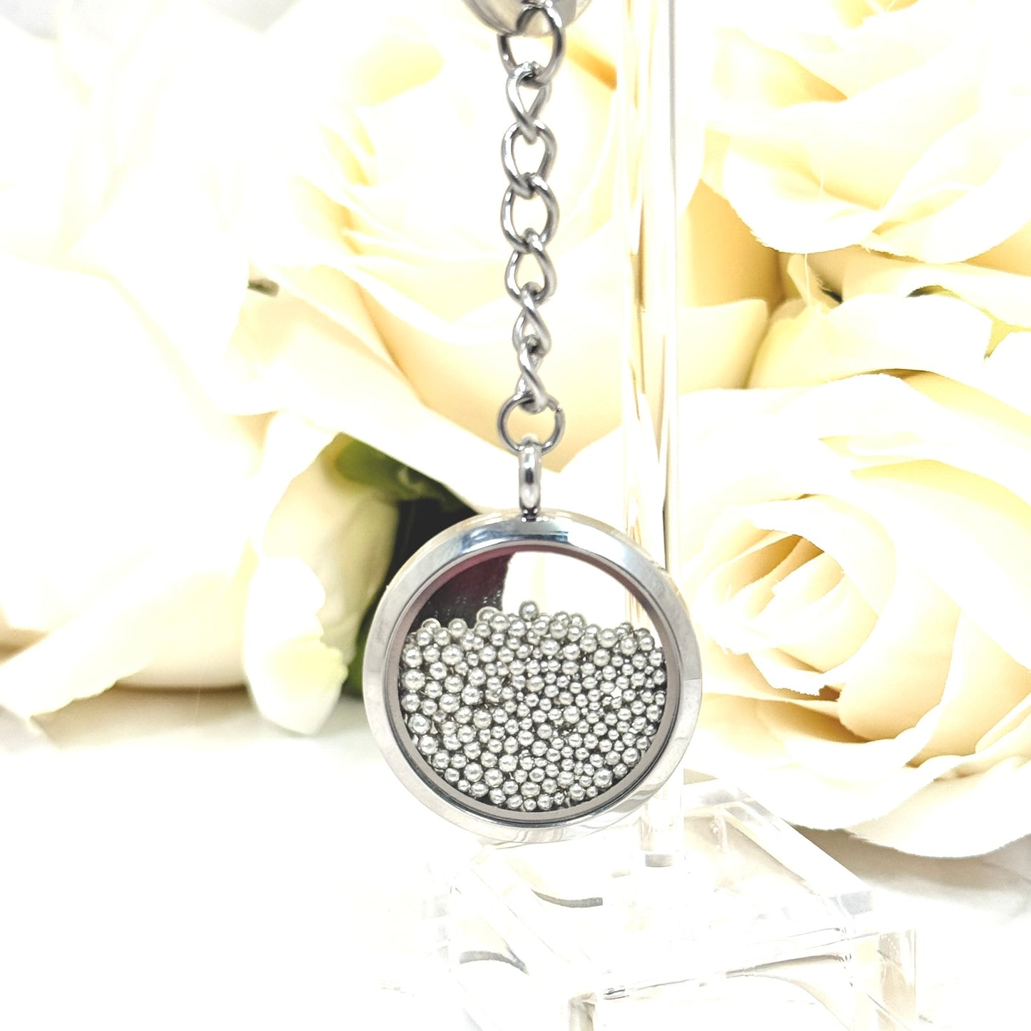 Double Sided Tin 10th Anniversary Keyring Handmade-Keyring-Handmadeanniversary-Handmade Anniversary