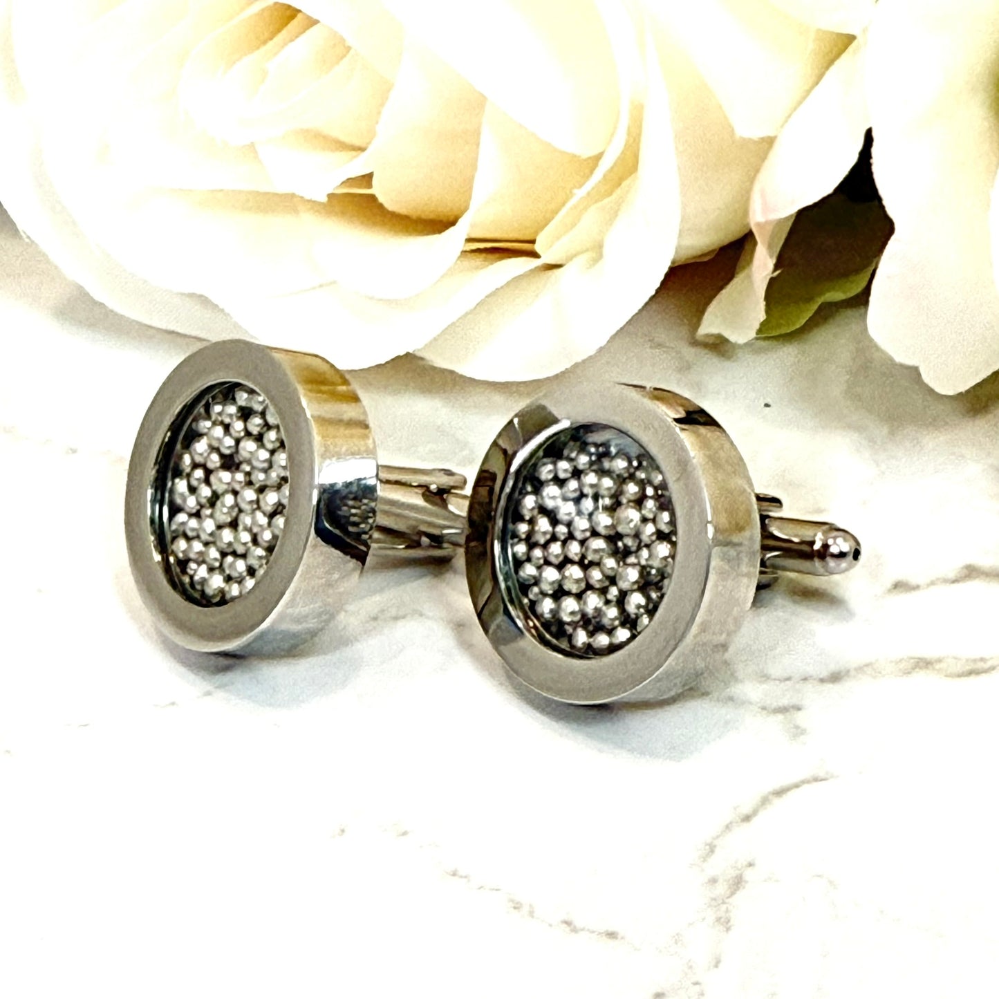 Double Sided Tin 10th Anniversary Keyring Handmade-Keyring-Handmadeanniversary-Add Cufflinks-Handmade Anniversary