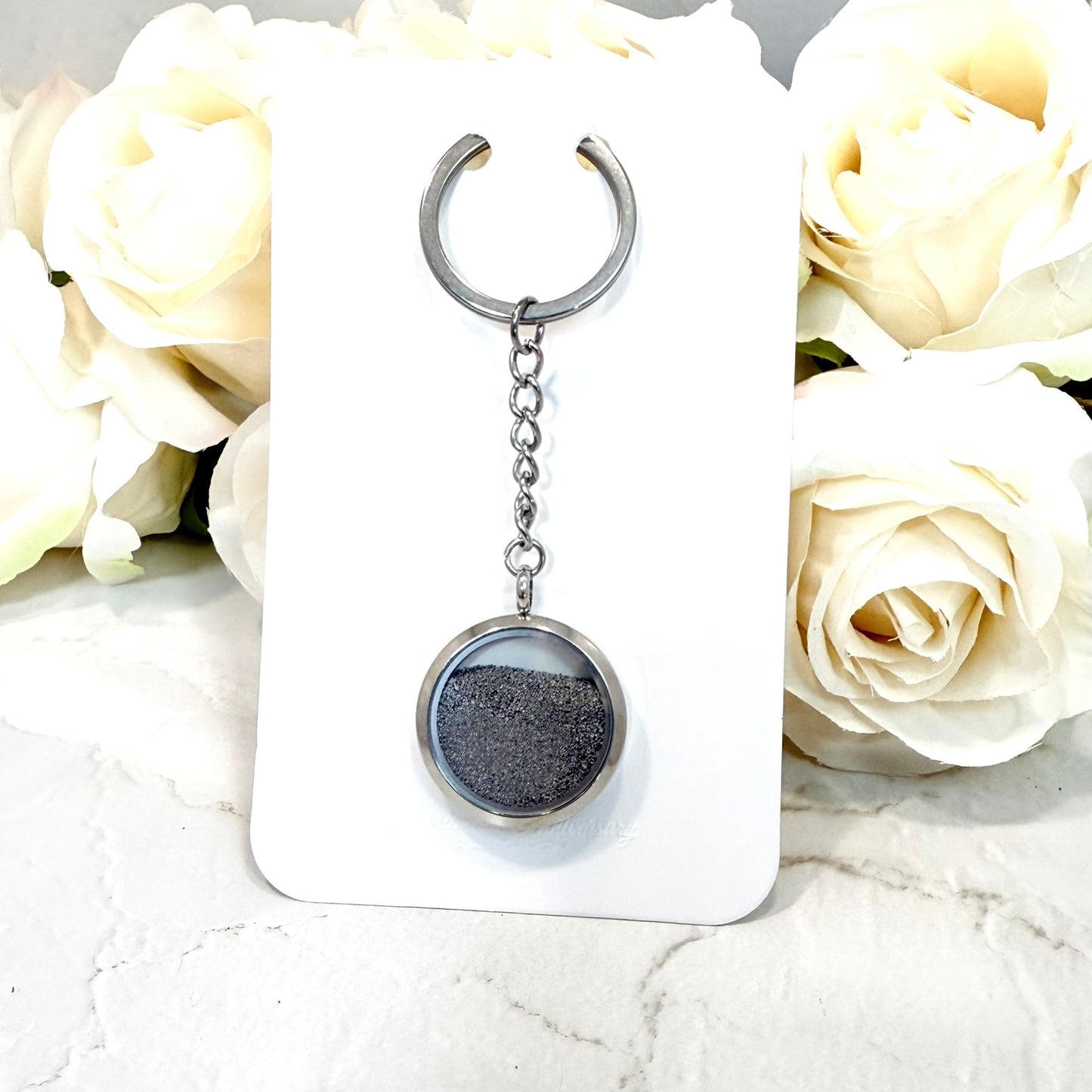 Double sided Iron 6th Anniversary Keyring Handmade-Keyring-Handmadeanniversary-Handmade Anniversary