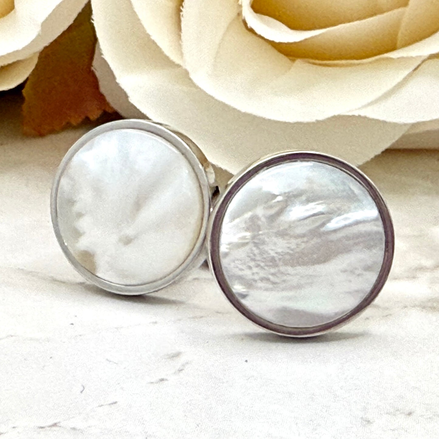 Pearl 30th Anniversary Cufflinks Handmade