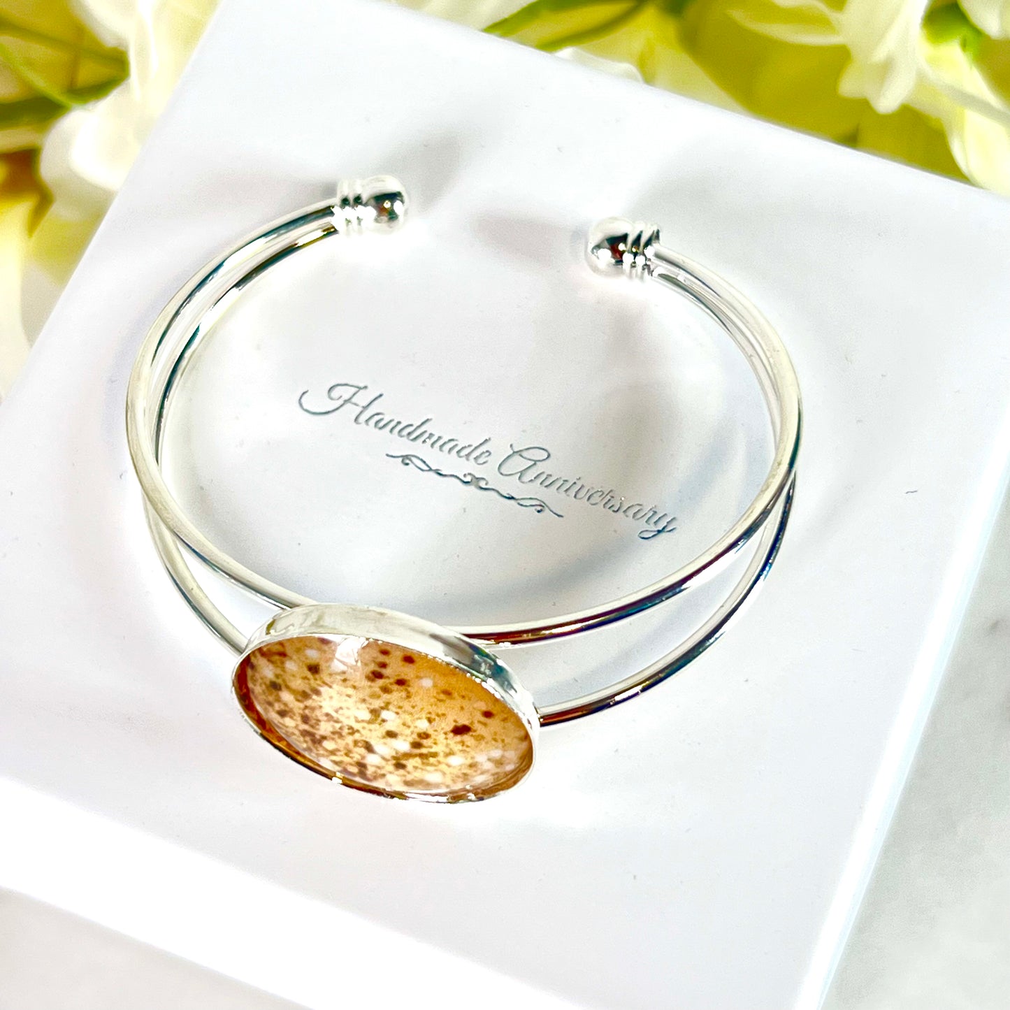 Golden Glow Bangle Bracelet Handmade-Bangle-Handmadeanniversary-Handmade Anniversary