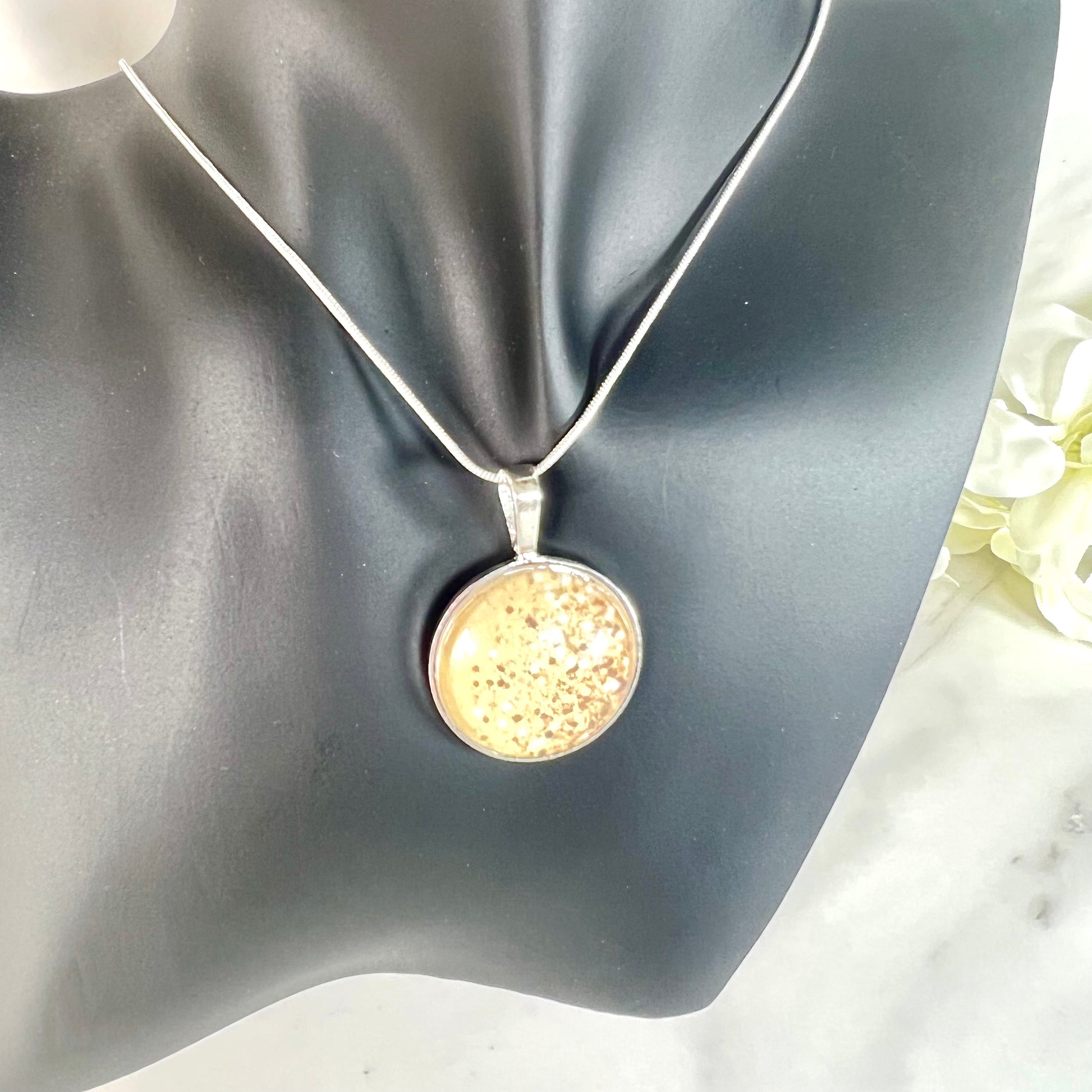 Golden Glow Pendant, Stud Earrings & Bangle Gift Set Handmade-Bangle-Handmadeanniversary-Handmade Anniversary