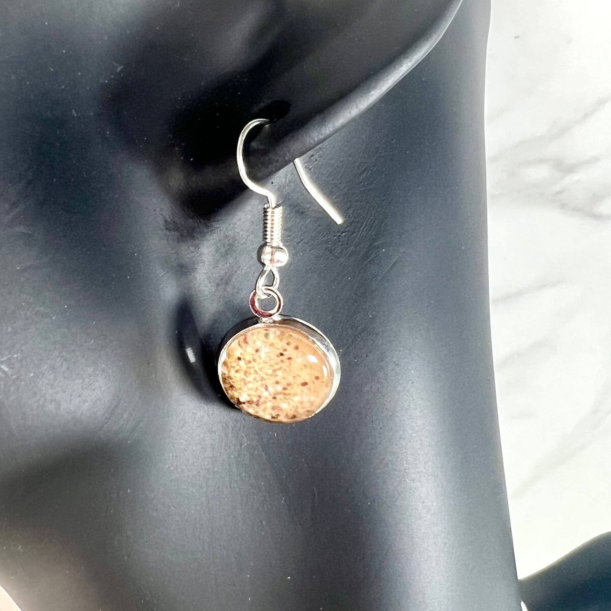 Golden Glow Silver Plated Drop Earrings Handmade-Earrings-Handmadeanniversary-Handmade Anniversary