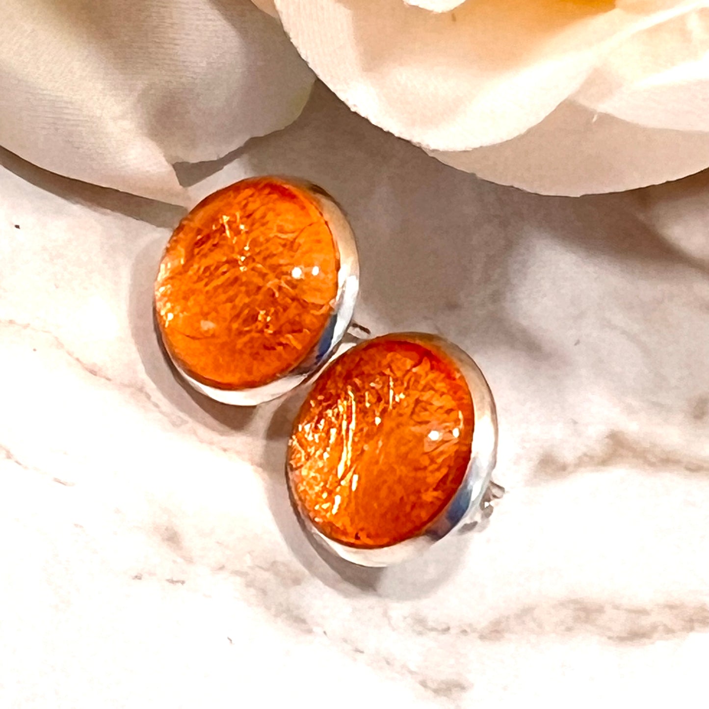 Copper 7th Anniversary Stud Earrings Handmade