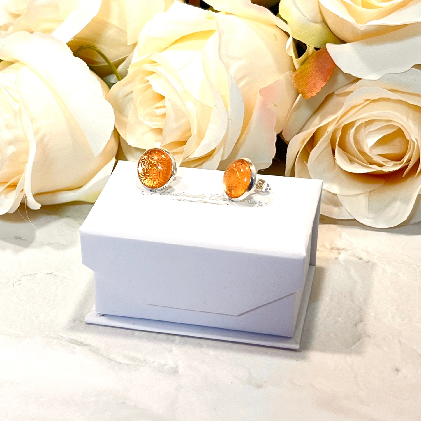 Copper 7th Anniversary Stud Earrings Handmade