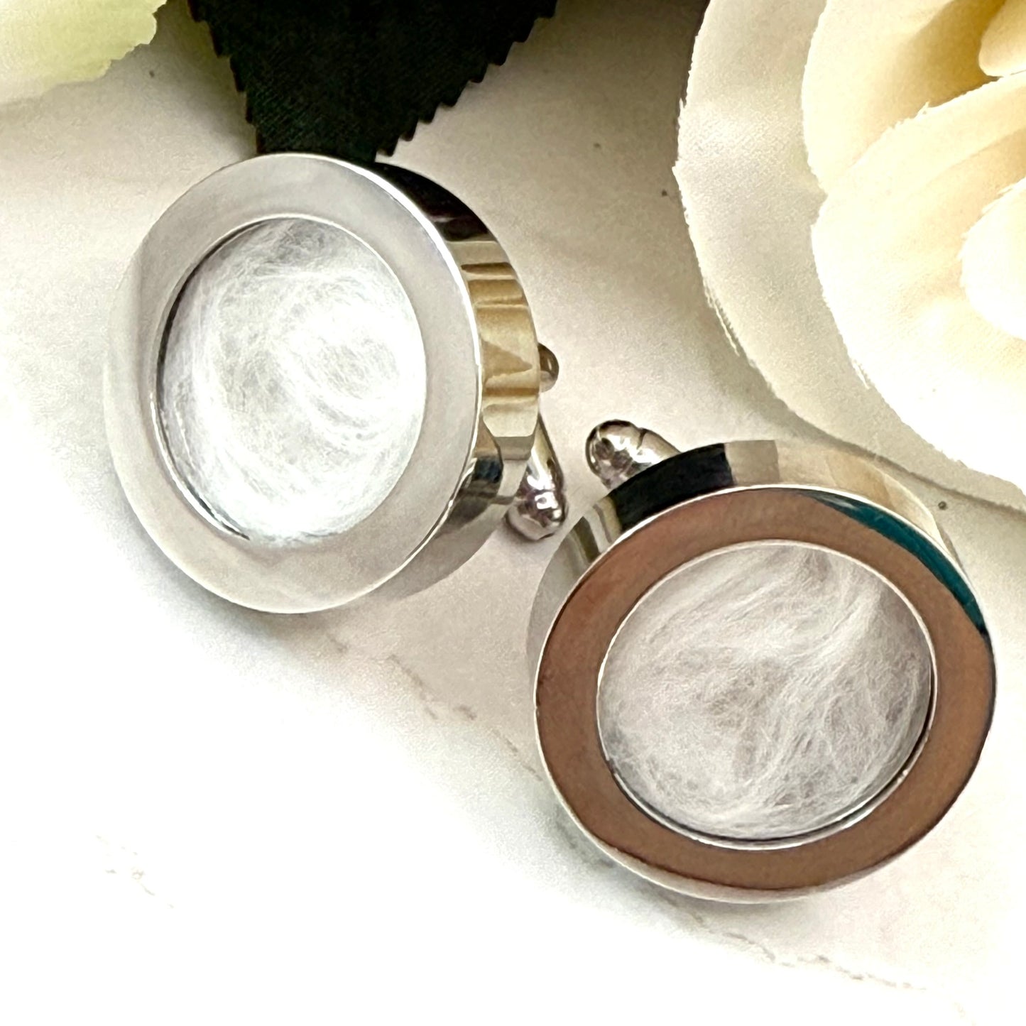 Double Sided Cotton 2nd Wedding Anniversary Keyring Handmade