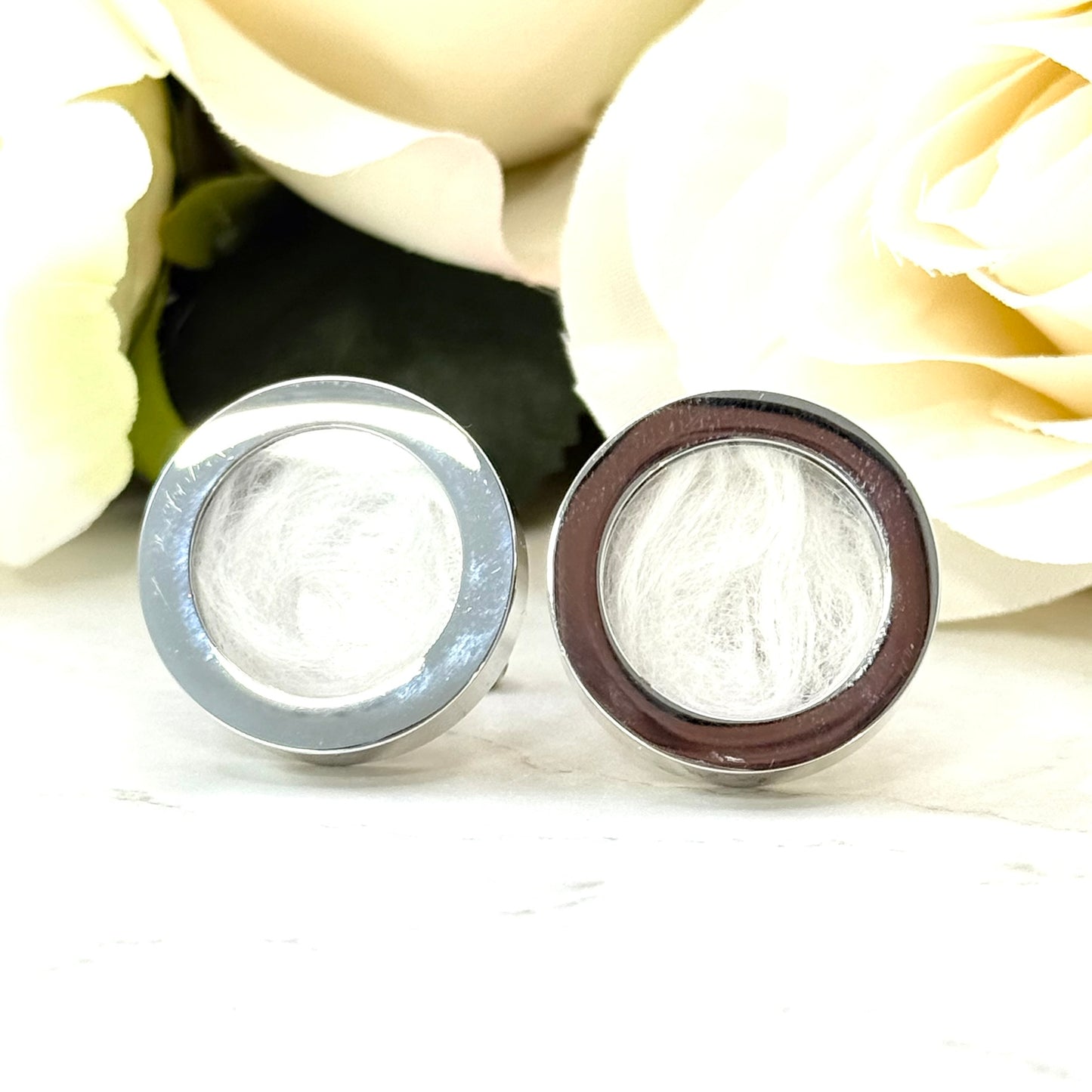 Statement Cotton 2nd Wedding Anniversary Cufflinks Handmade