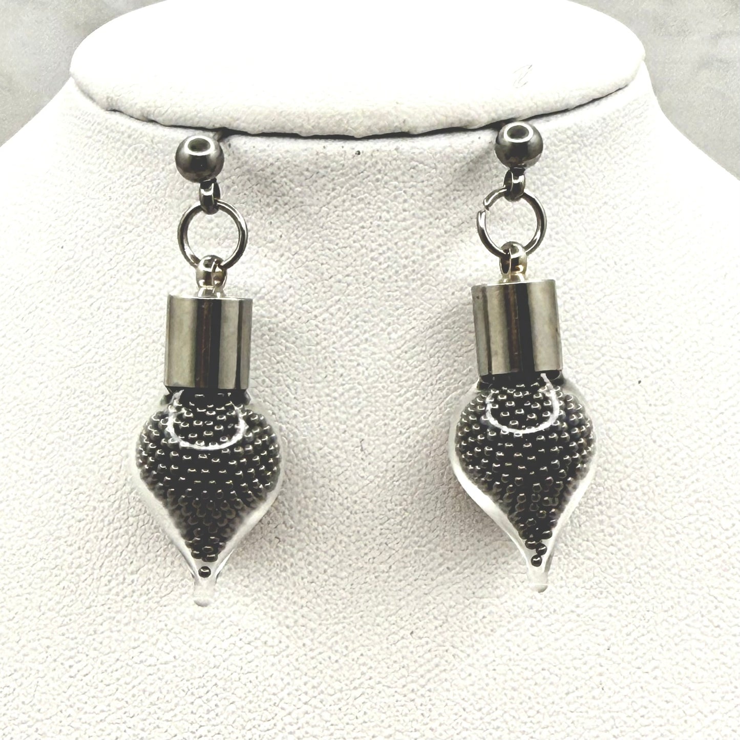 Luxury Stainless Steel 11th Anniversary Stud Drop Earrings Handmade