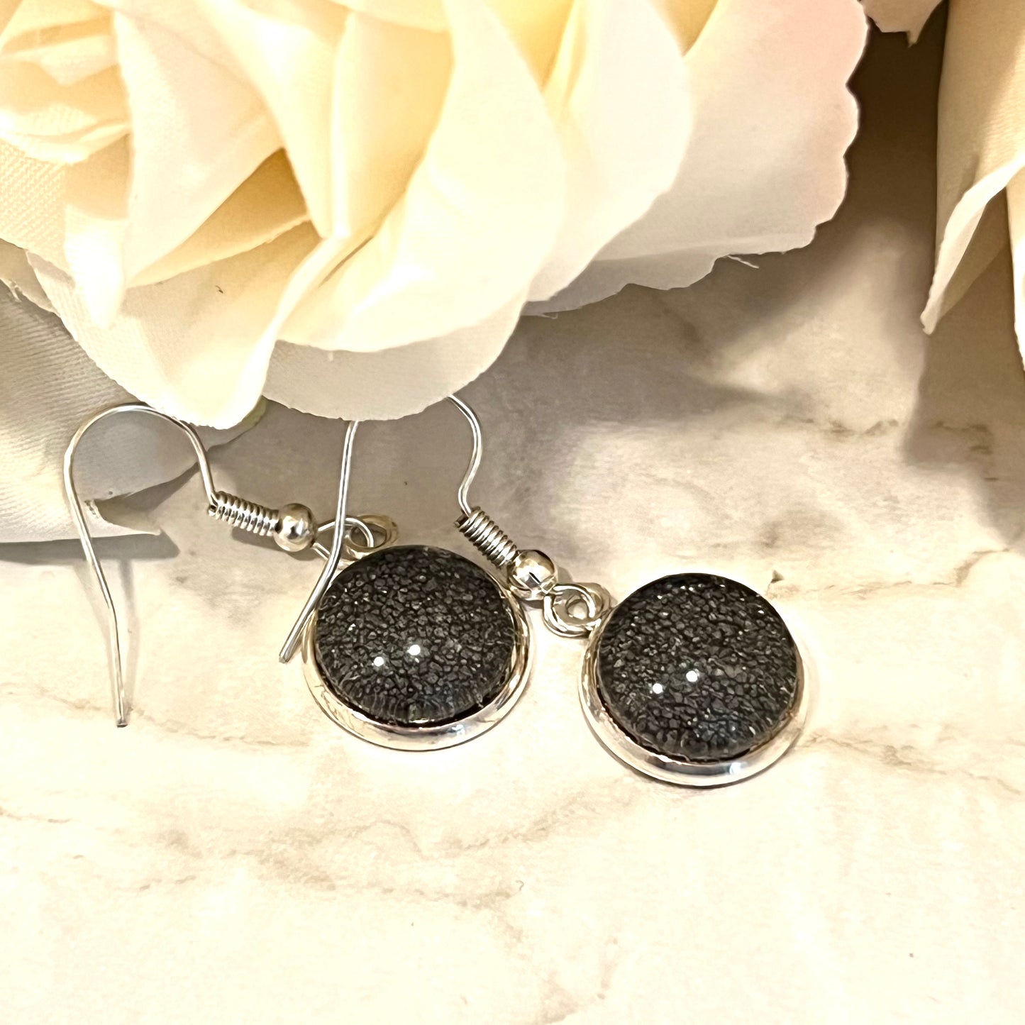 Iron 6th Anniversary Drop Earrings Handmade-Earrings-Handmadeanniversary-Handmade Anniversary