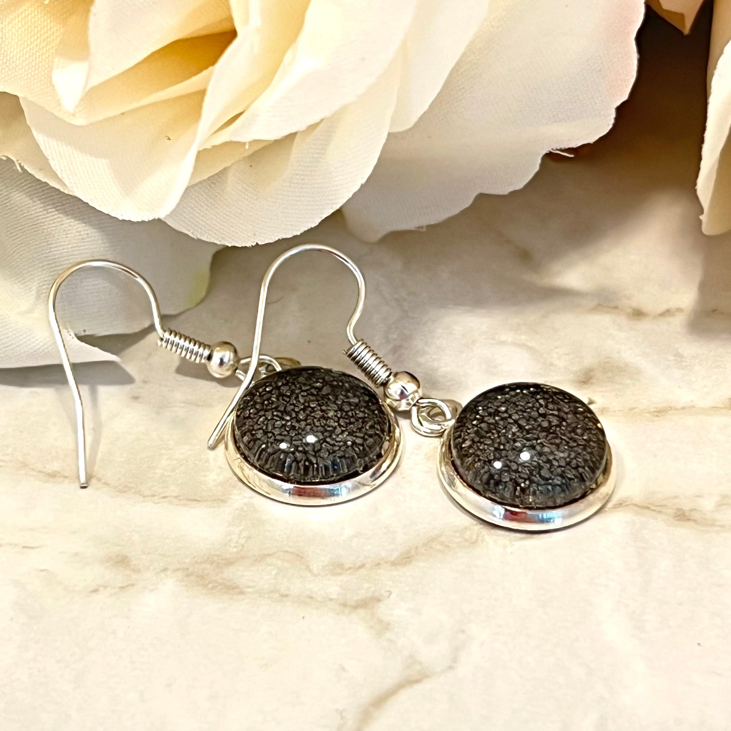 Iron 6th Anniversary Drop Earrings Handmade-Earrings-Handmadeanniversary-Handmade Anniversary