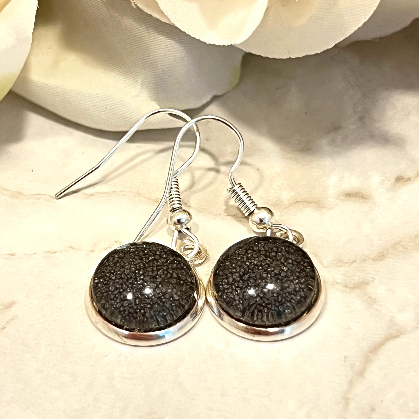 Iron 6th Anniversary Drop Earrings Handmade-Earrings-Handmadeanniversary-Handmade Anniversary