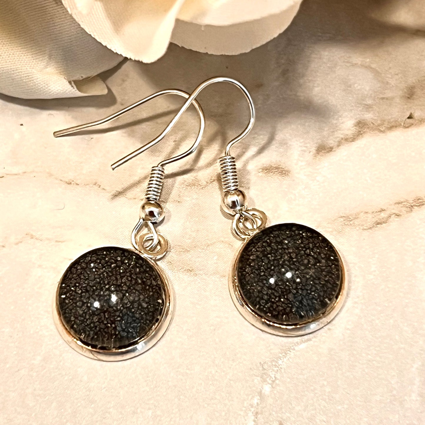 Iron 6th Anniversary Drop Earrings Handmade-Earrings-Handmadeanniversary-Handmade Anniversary