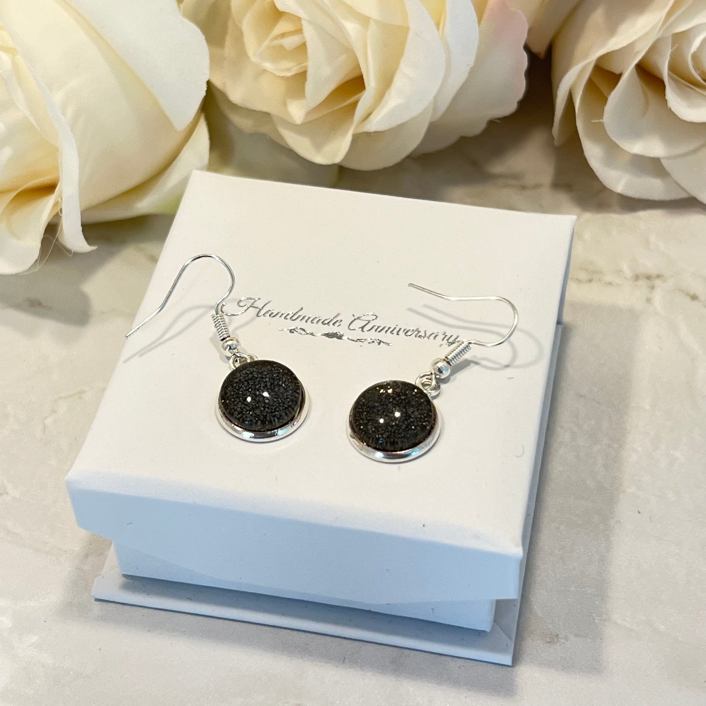 Iron 6th Anniversary Drop Earrings Handmade-Earrings-Handmadeanniversary-Handmade Anniversary