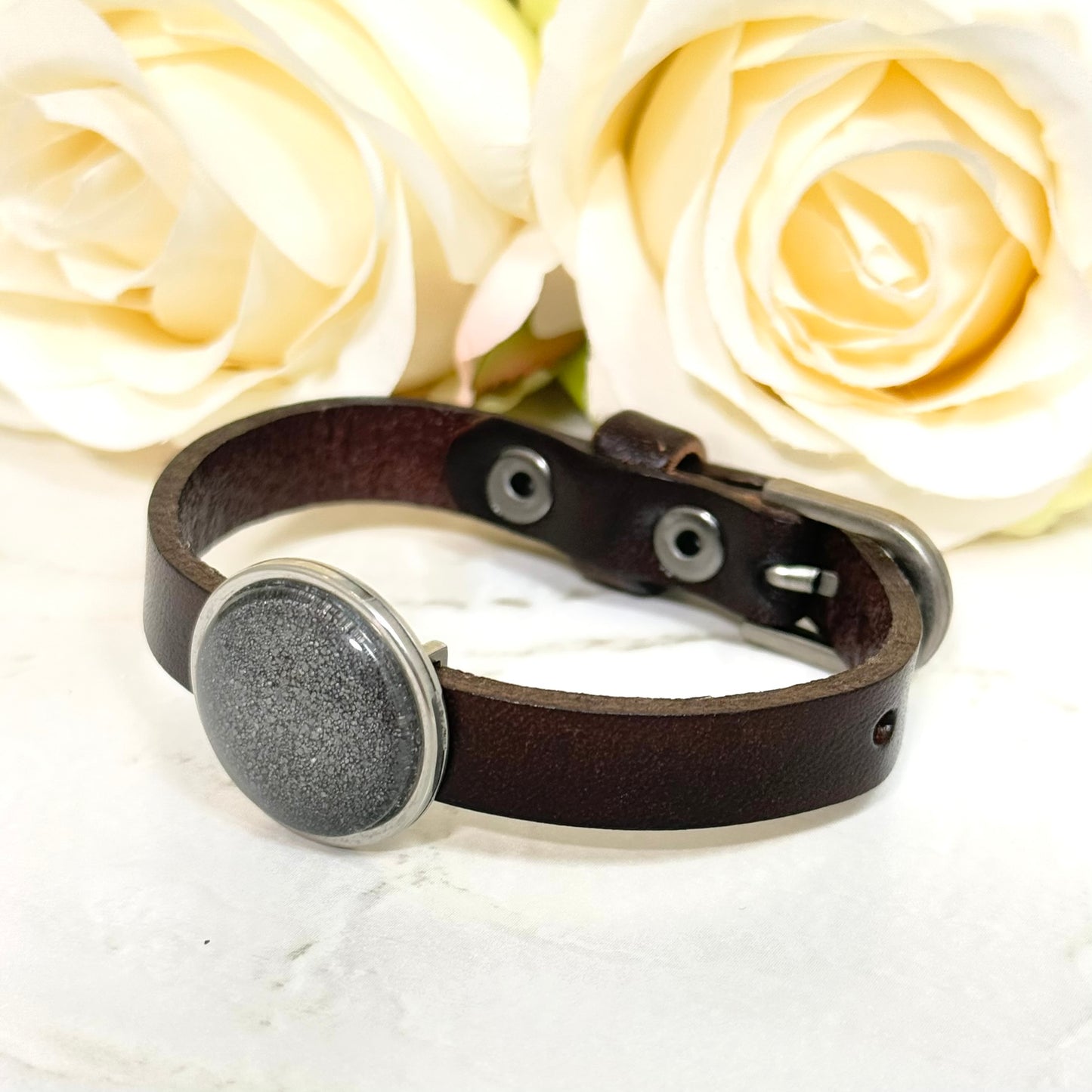 Iron Leather Cuff Bracelet 6th Anniversary Handmade-Bangle-Handmadeanniversary-Handmade Anniversary
