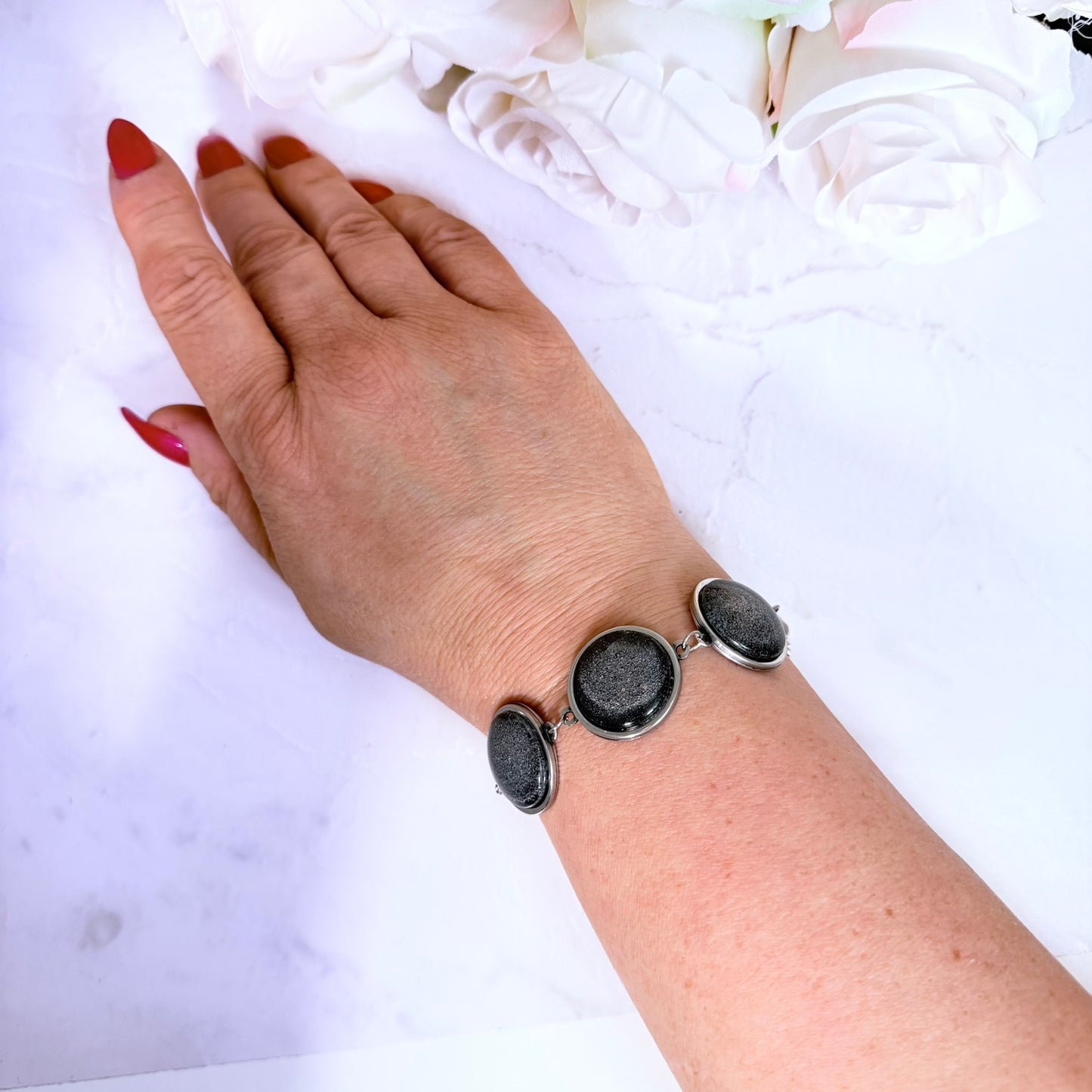 Iron Multilink Bracelet 6th Anniversary Stainless Steel Handmade-Bangle-Handmadeanniversary-Handmade Anniversary