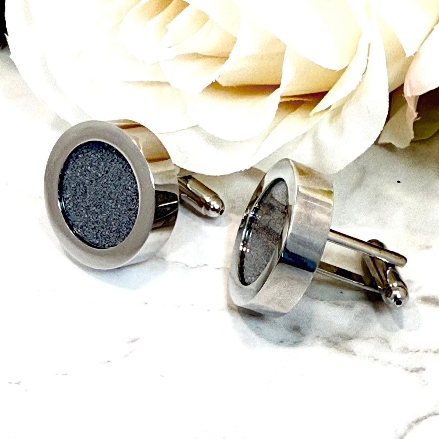 Luxury Statement Iron 6th Wedding Anniversary Cufflinks Handmade-Cufflinks-Handmadeanniversary-Handmade Anniversary