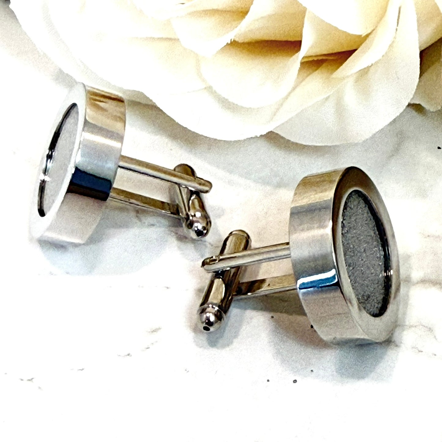 Luxury Statement Iron 6th Wedding Anniversary Cufflinks Handmade-Cufflinks-Handmadeanniversary-Handmade Anniversary