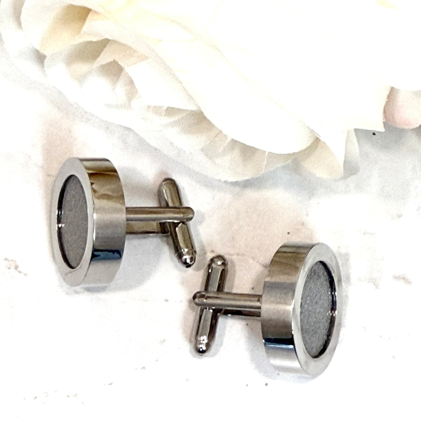 Luxury Statement Iron 6th Wedding Anniversary Cufflinks Handmade-Cufflinks-Handmadeanniversary-Handmade Anniversary