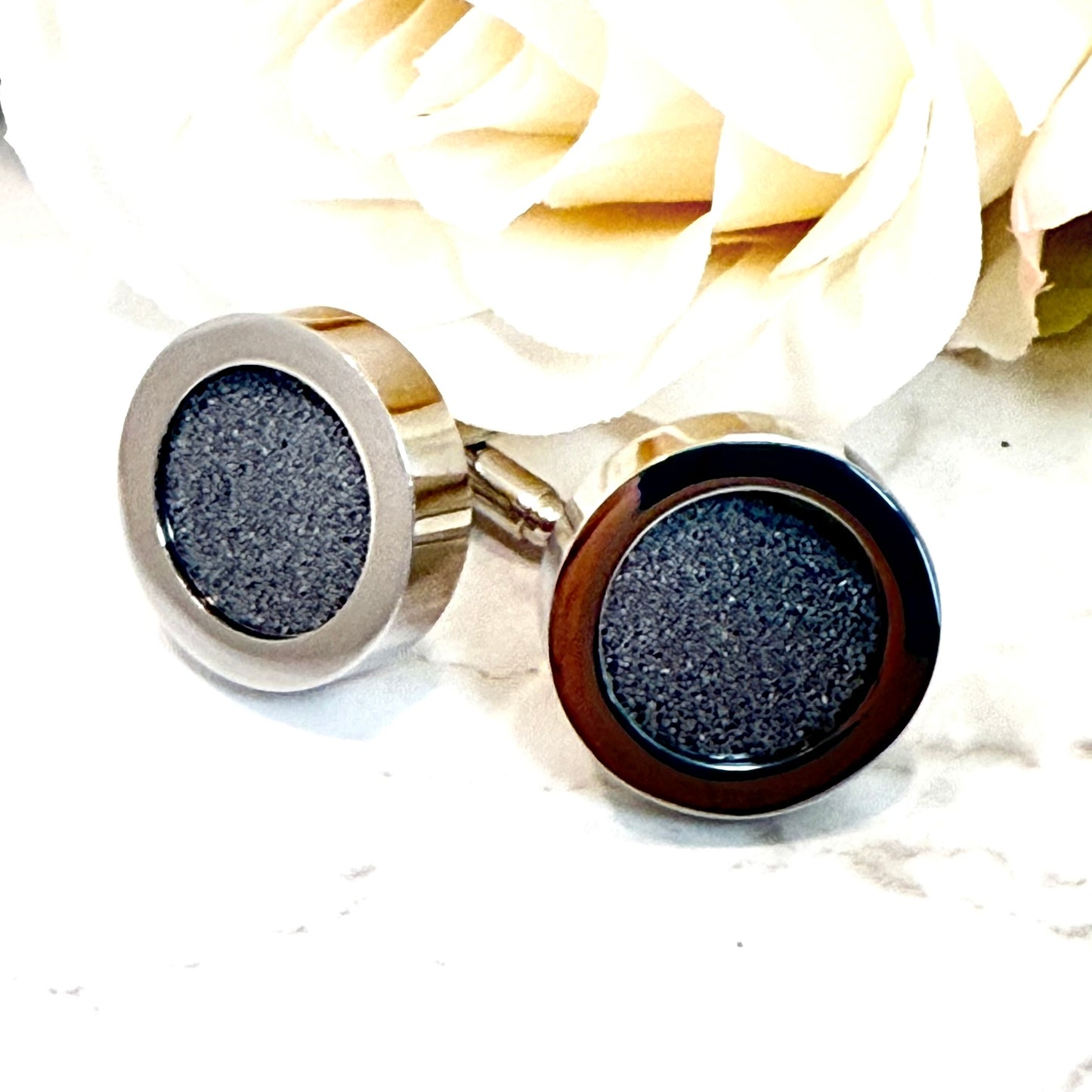 Luxury Statement Iron 6th Wedding Anniversary Cufflinks Handmade-Cufflinks-Handmadeanniversary-Handmade Anniversary