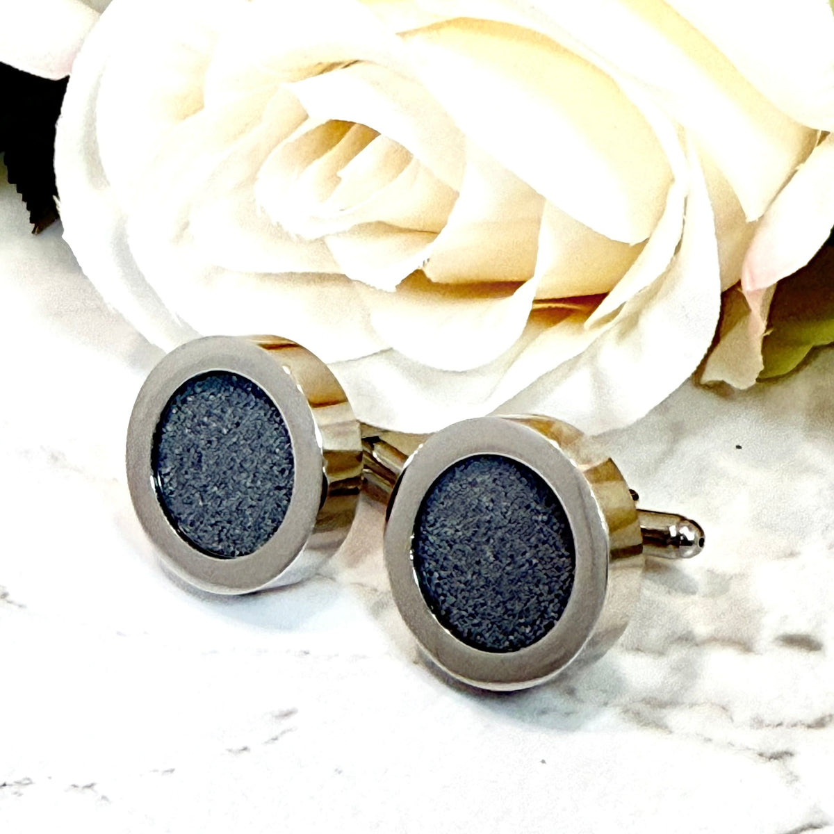 Luxury Statement Iron 6th Wedding Anniversary Cufflinks Handmade-Cufflinks-Handmadeanniversary-Cufflinks Only-Handmade Anniversary