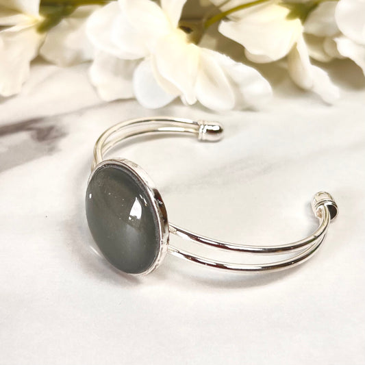 Tin 10th Anniversary Bangle Bracelet Handmade-Bangle-Handmadeanniversary-Handmade Anniversary