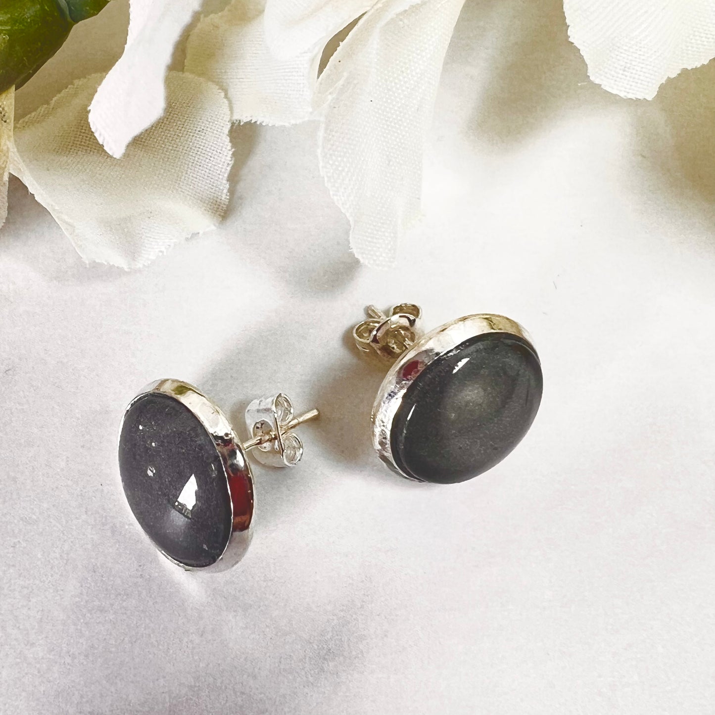 Tin 10th Anniversary Earrings Handmade-Earrings-Handmadeanniversary-Handmade Anniversary
