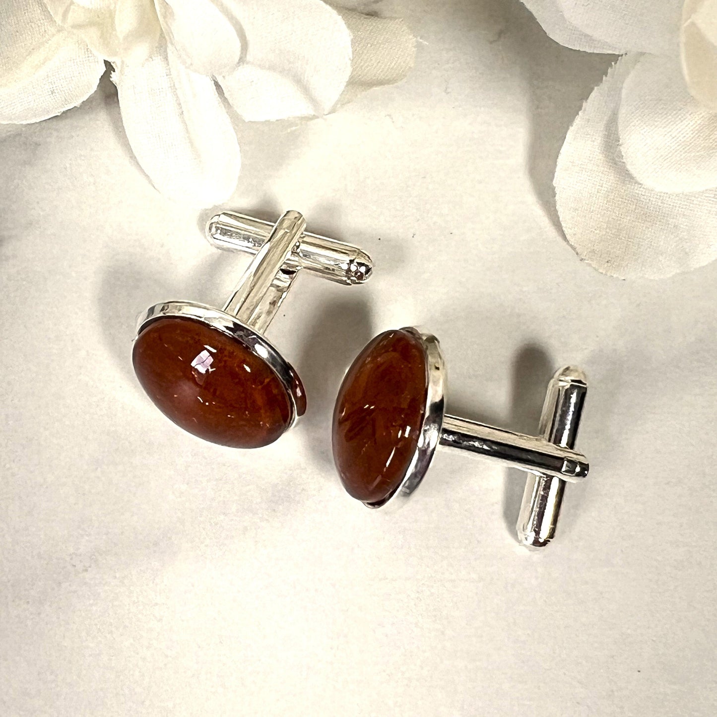Vegan Leather Anniversary Cufflinks & Key Ring Gift Set Handmade-Cufflinks-Handmadeanniversary-Handmade Anniversary