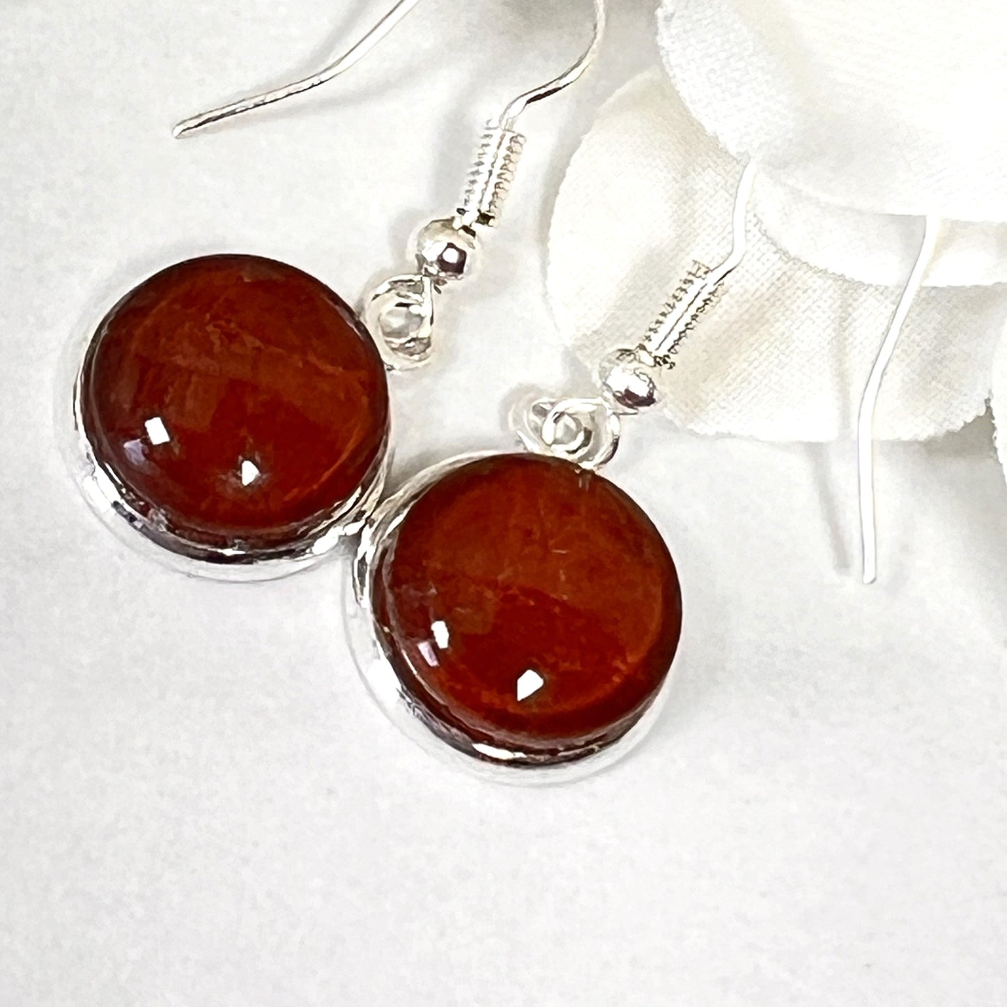 Vegan Leather Anniversary Pendant, Drop Earrings & Bangle Jewellery Set Handmade-Pendant & Earrings-Handmadeanniversary-Handmade Anniversary