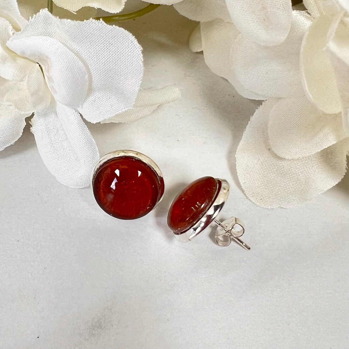 Vegan Leather Anniversary Pendant & Earrings Jewellery Set Handmade-Pendant & Earrings-Handmadeanniversary-Handmade Anniversary