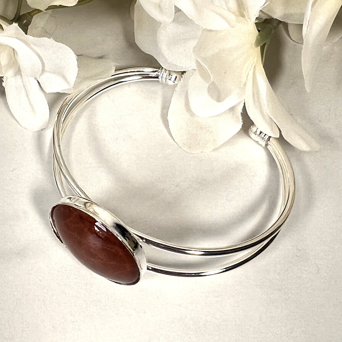 Vegan Leather Anniversary Pendant, Stud Earrings & Bangle Jewellery Set Handmade-Pendant & Earrings-Handmadeanniversary-Handmade Anniversary