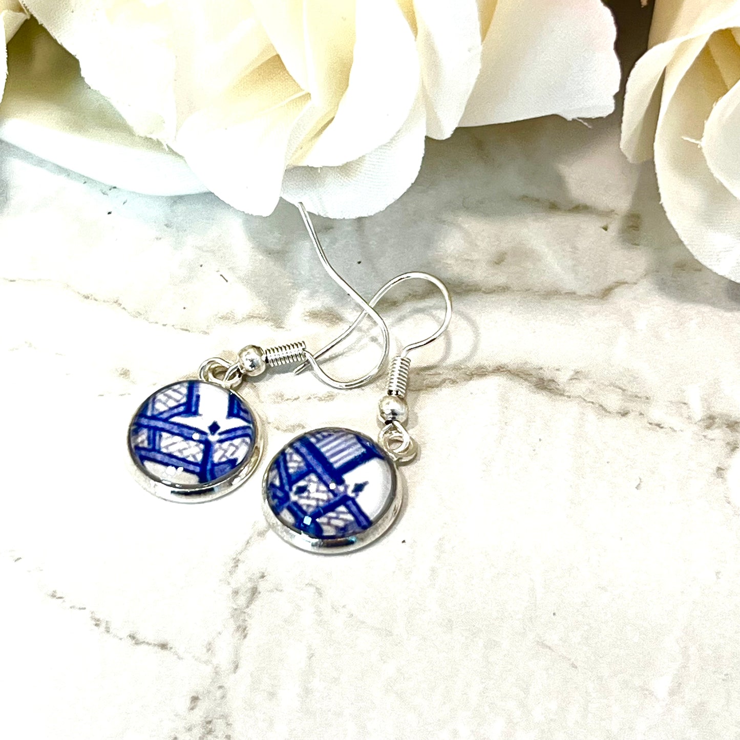 Willow 9th Anniversary Drop Earrings Silver Plated Handmade-Earrings-Handmadeanniversary-Handmade Anniversary