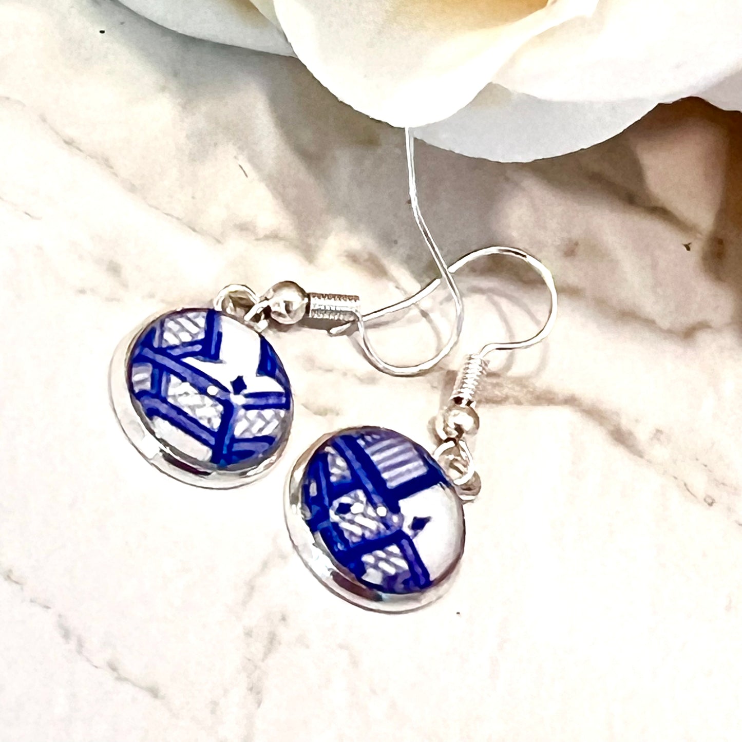 Willow 9th Anniversary Drop Earrings Silver Plated Handmade-Earrings-Handmadeanniversary-Handmade Anniversary