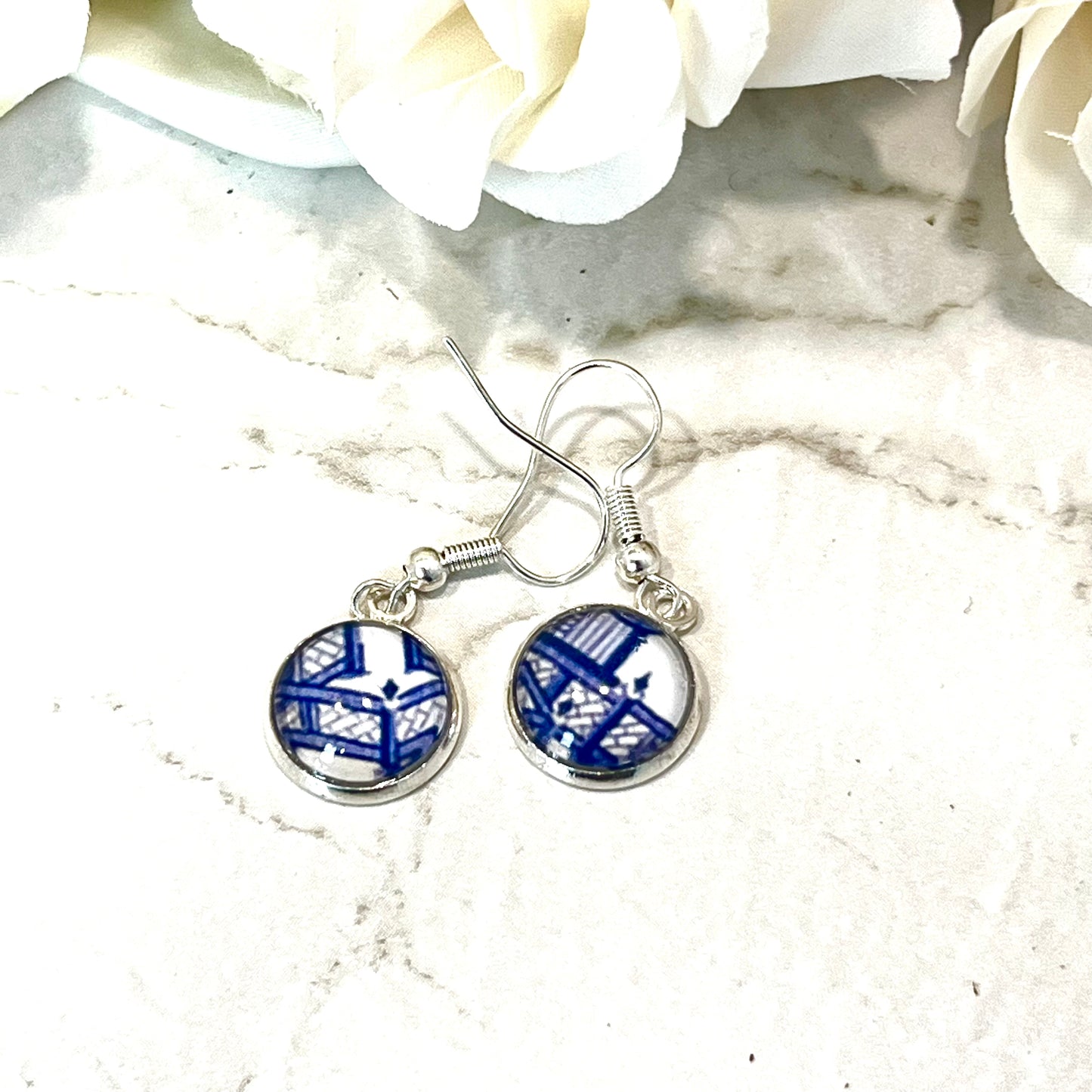 Willow 9th Anniversary Pendant & Earrings Jewellery Set Handmade-Pendant & Earrings-Handmadeanniversary-Drop Earrings-Handmade Anniversary