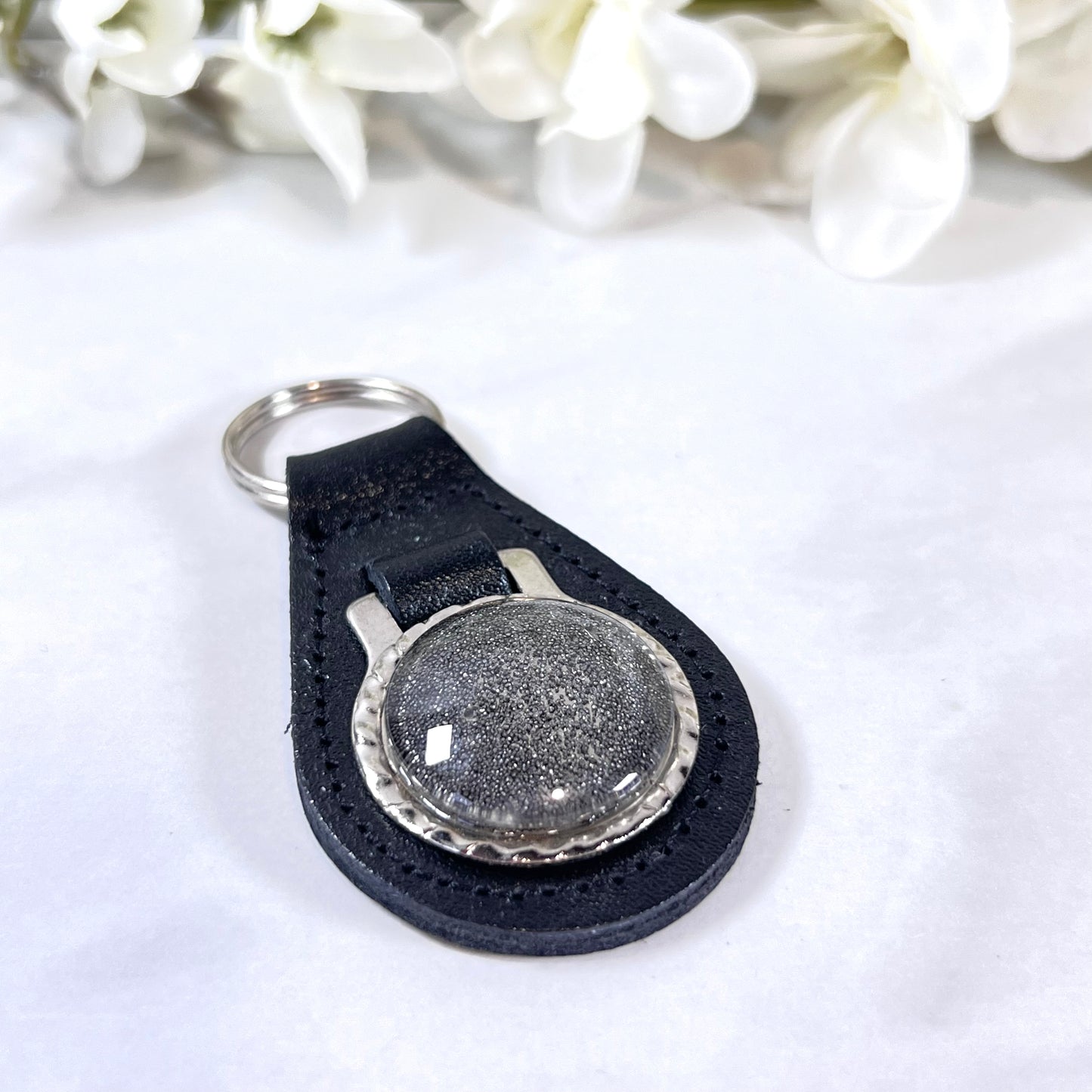 Iron 6th Anniversary Leather Key Fob Handmade-Keyring-Handmadeanniversary-Handmade Anniversary
