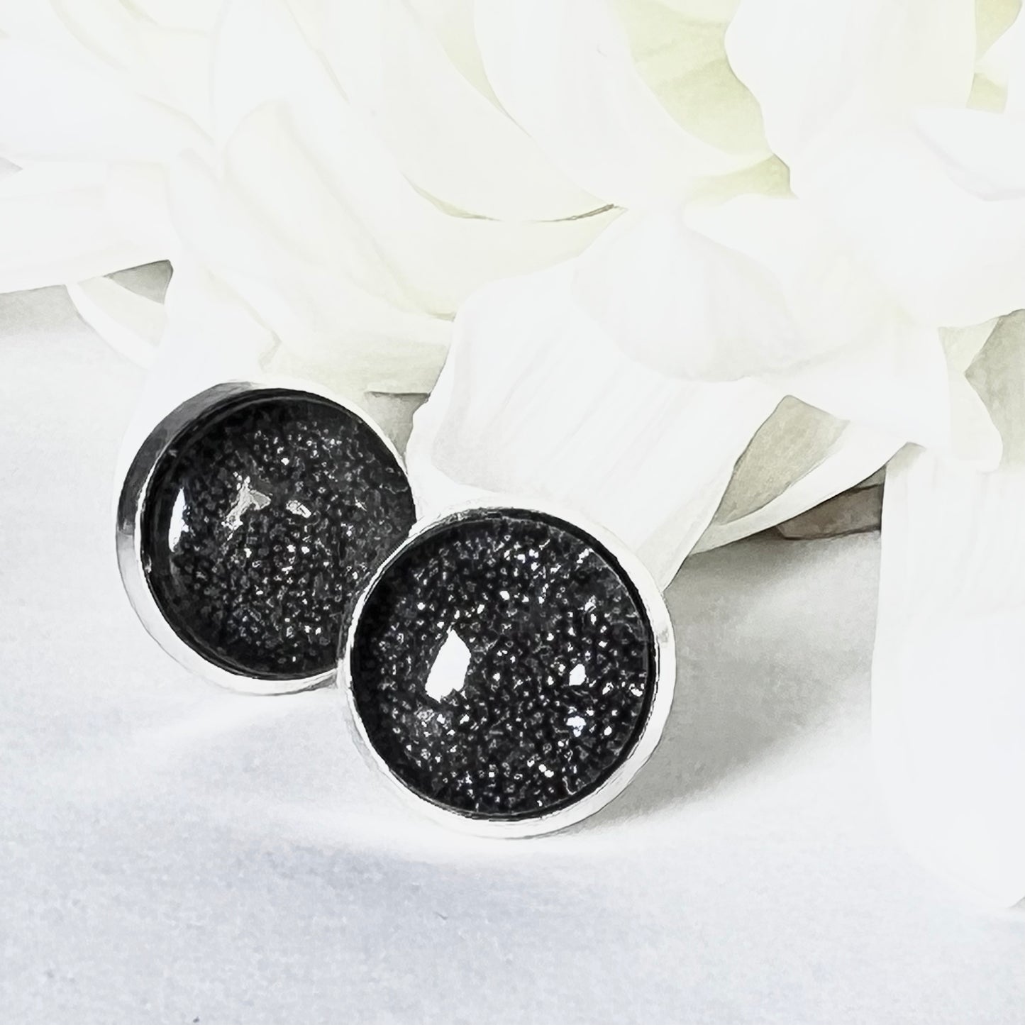 Iron 6th Anniversary Stud Earrings Handmade-Earrings-Handmadeanniversary-Handmade Anniversary