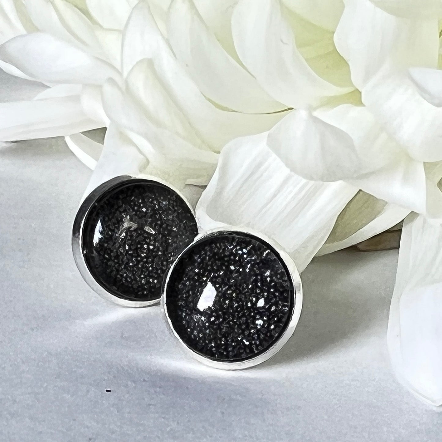 Iron 6th Anniversary Stud Earrings Handmade-Earrings-Handmadeanniversary-Handmade Anniversary