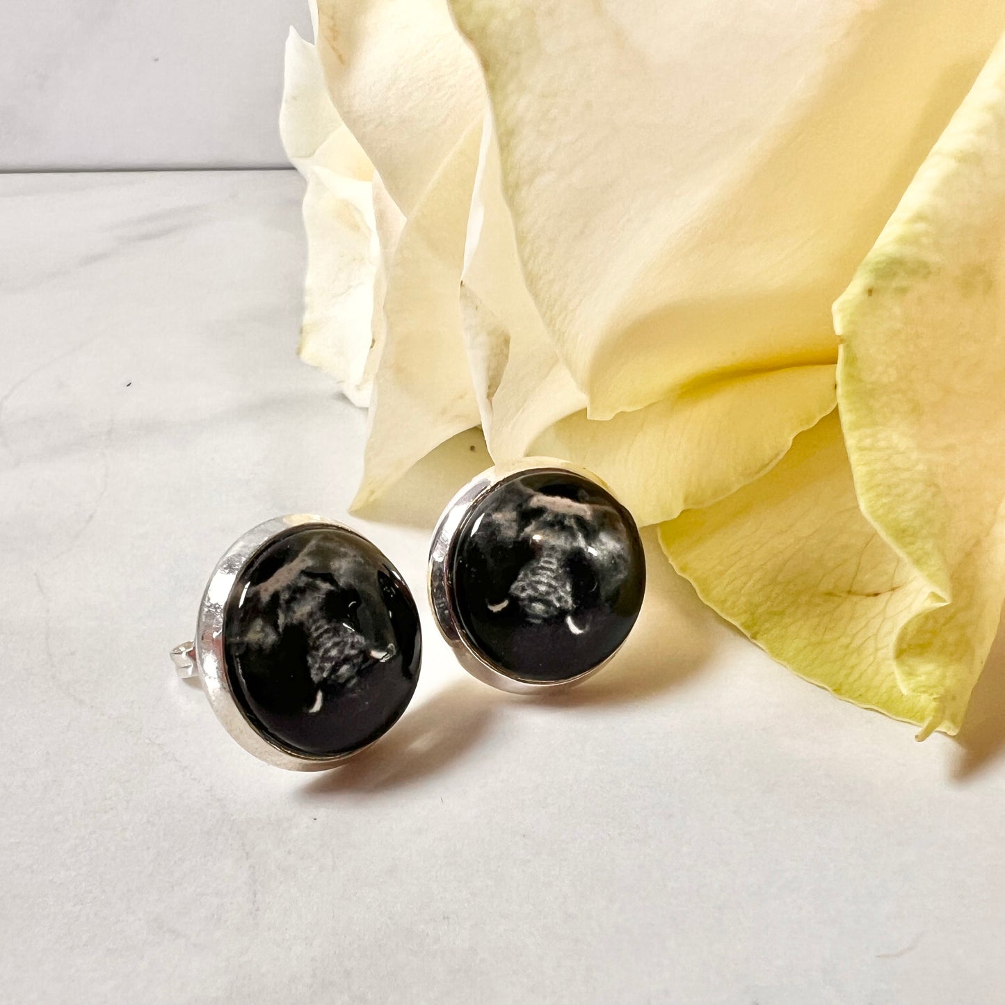 Ivory 14th Anniversary Earrings Handmade-Earrings-Handmadeanniversary-Handmade Anniversary