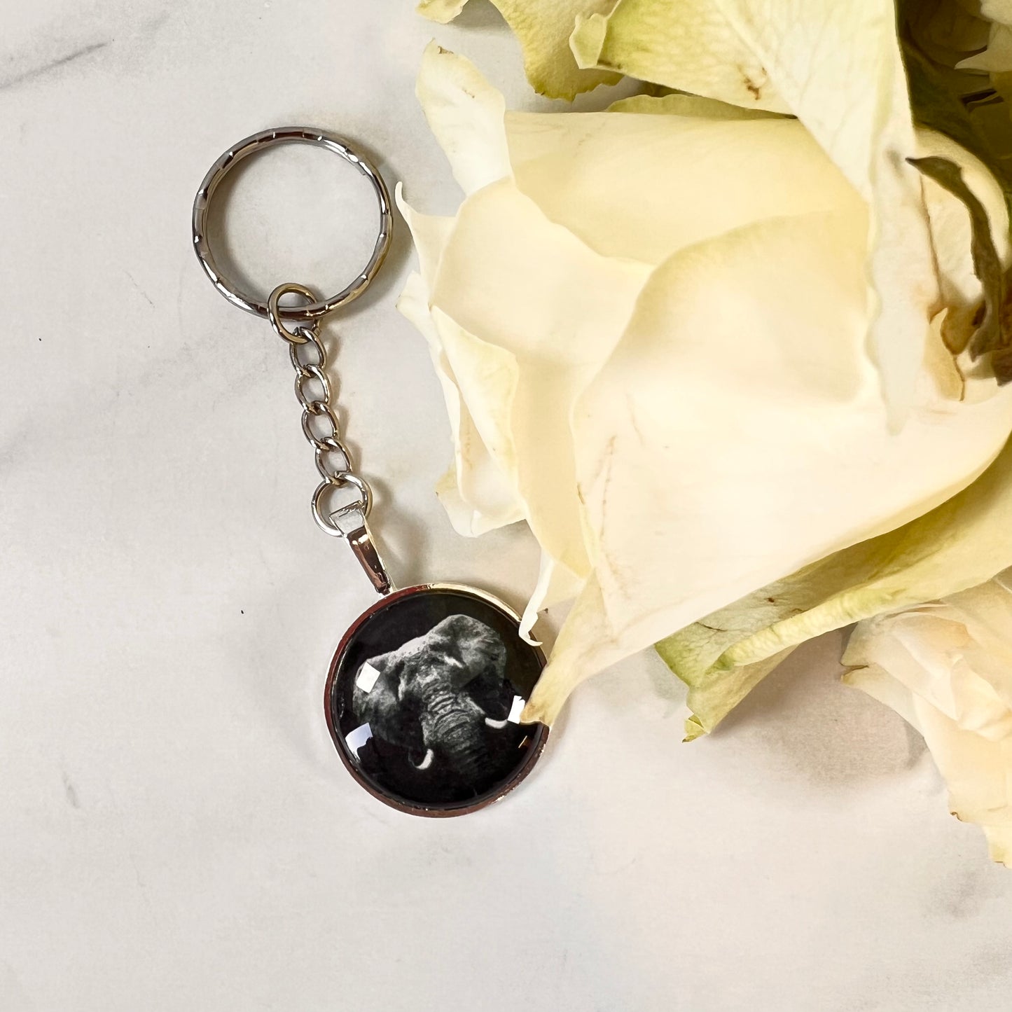 Ivory 14th Anniversary Keyring Handmade-Keyring-Handmadeanniversary-Handmade Anniversary