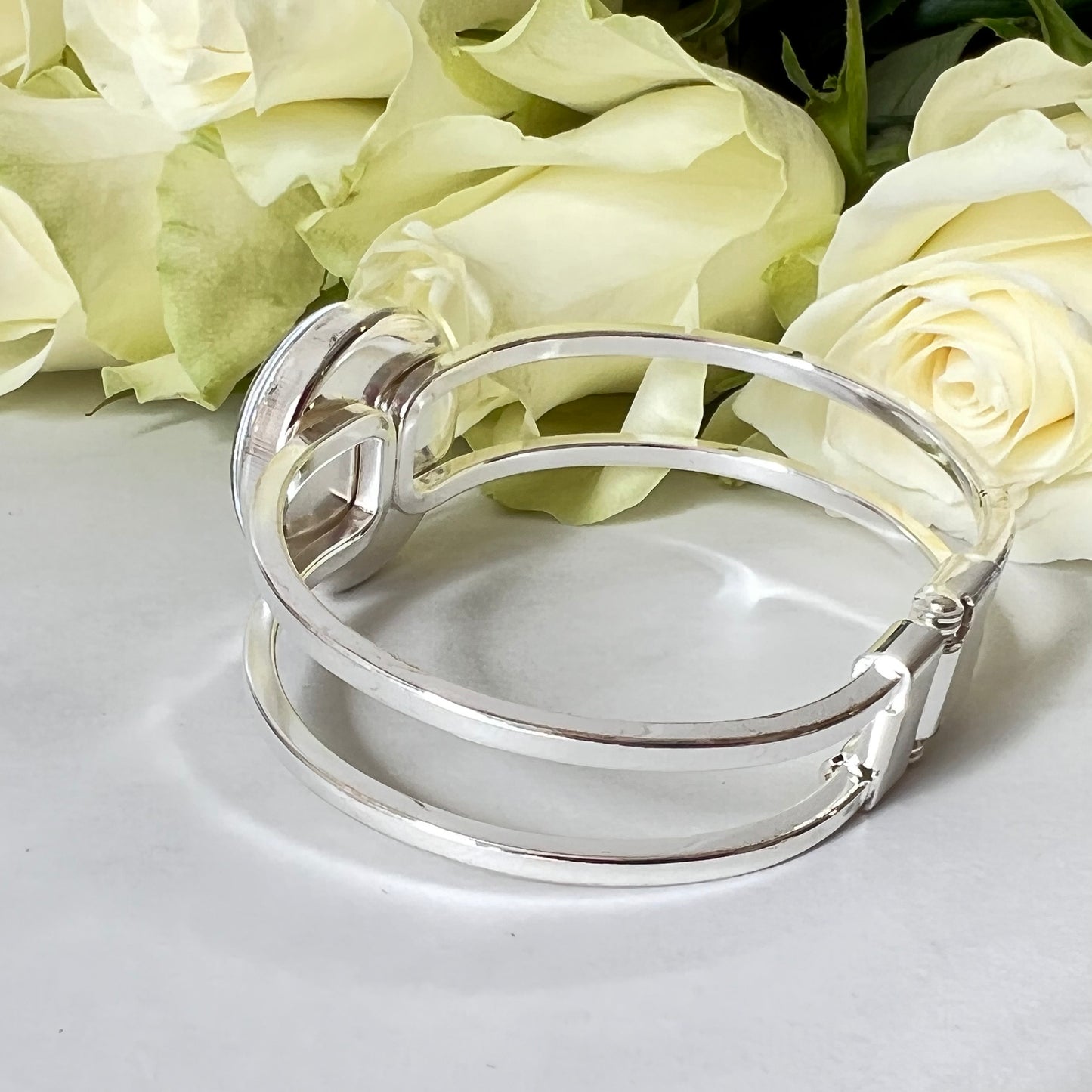 Leather 3rd Anniversary Bangle Bracelet Handmade-Bangle-Handmadeanniversary-Handmade Anniversary