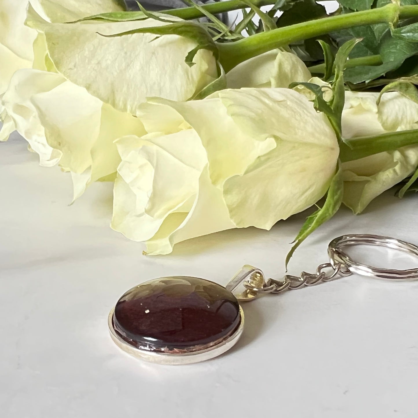 Leather 3rd Anniversary Keyring Handmade-Keyring-Handmadeanniversary-Handmade Anniversary