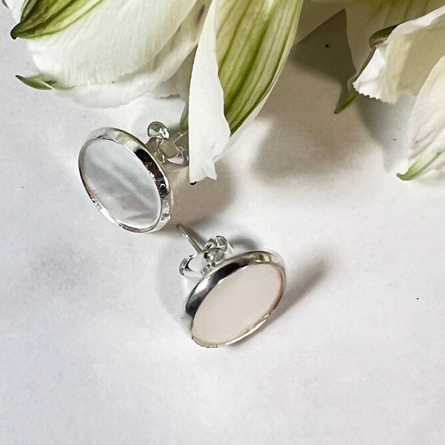 Pearl 30th Anniversary Stud Earrings Handmade-Earrings-Handmadeanniversary-Handmade Anniversary