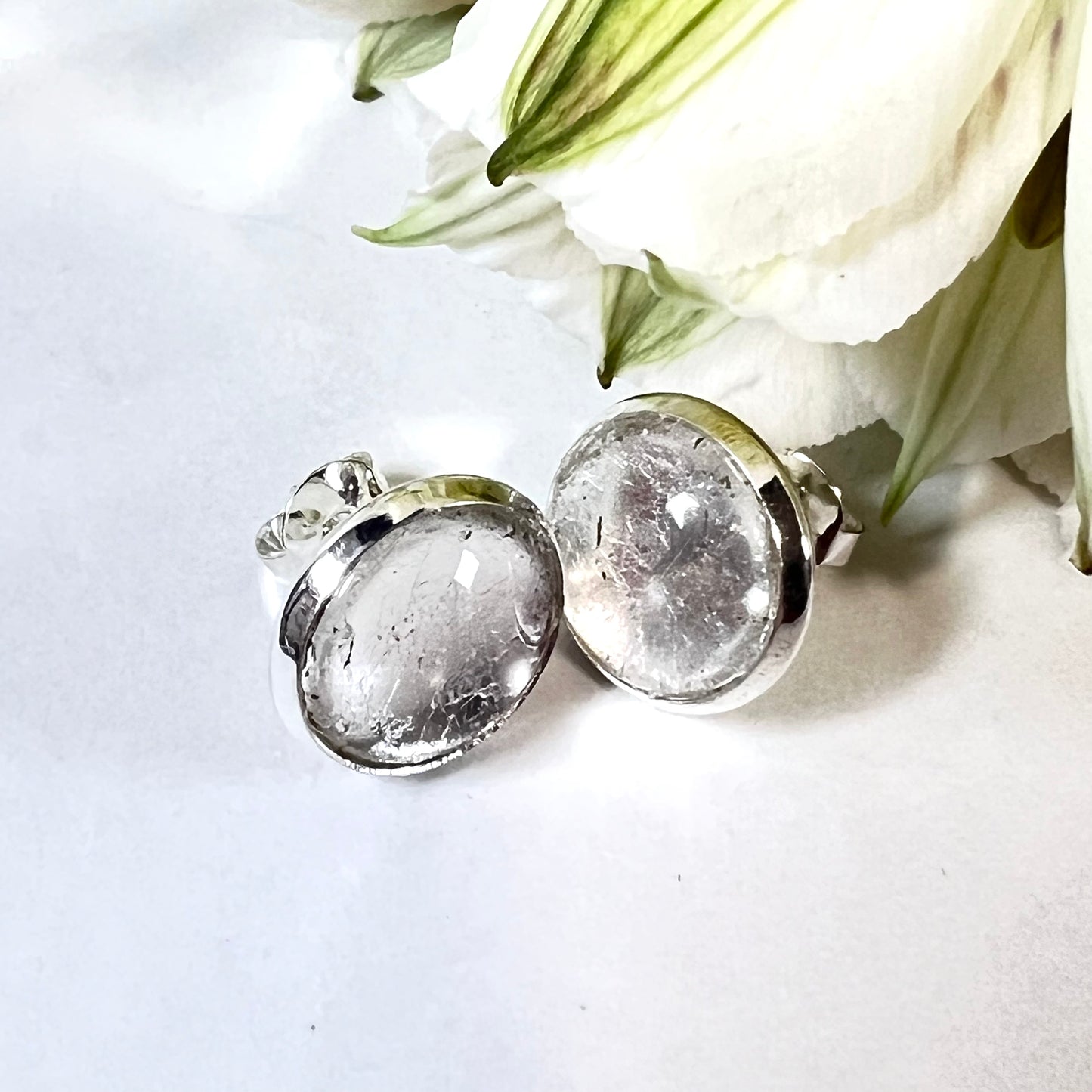 Silver 25th Anniversary Earrings Handmade-Earrings-Handmadeanniversary-Handmade Anniversary
