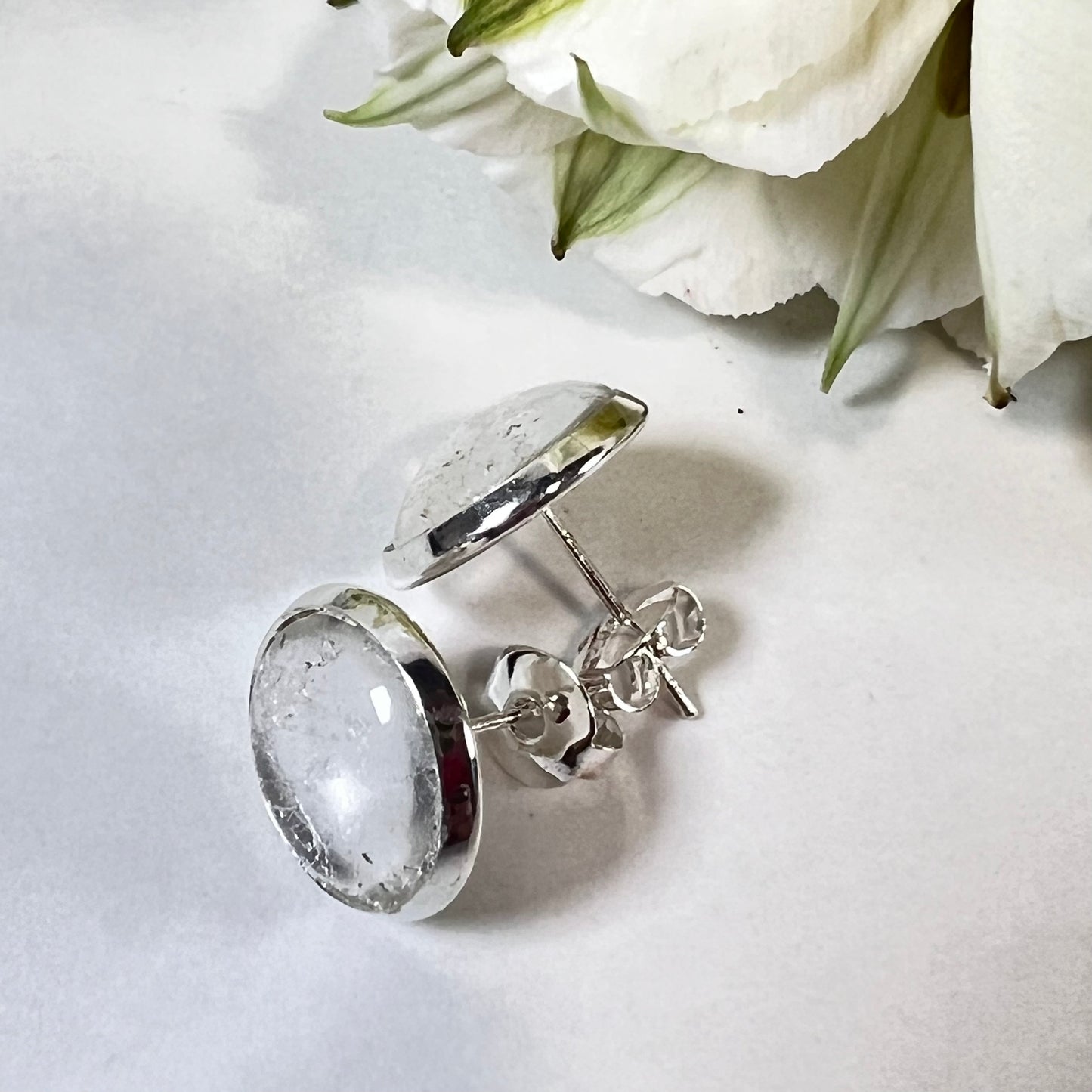 Silver 25th Anniversary Earrings Handmade-Earrings-Handmadeanniversary-Handmade Anniversary
