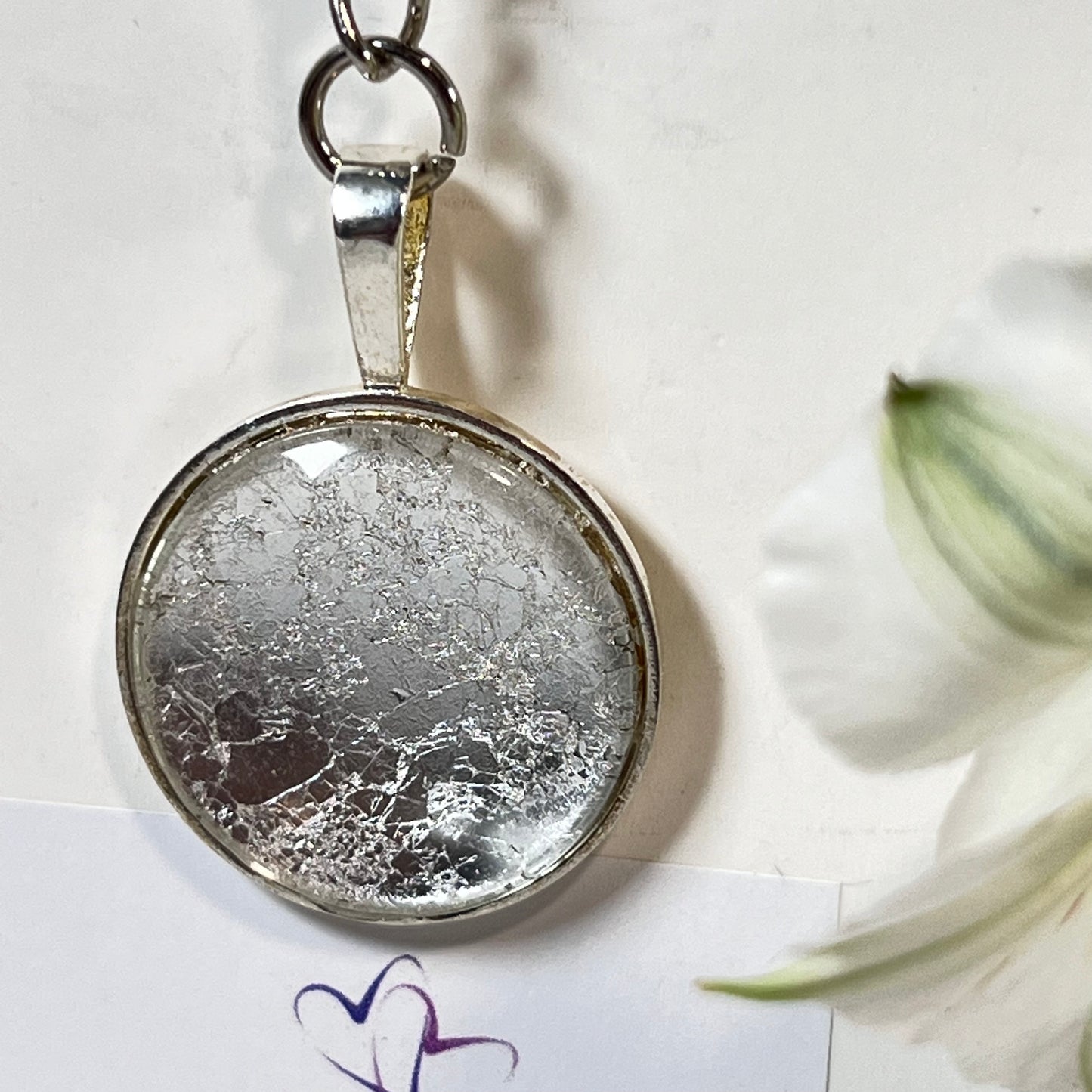 Silver 25th Anniversary Keyring Handmade-Keyring-Handmadeanniversary-Handmade Anniversary