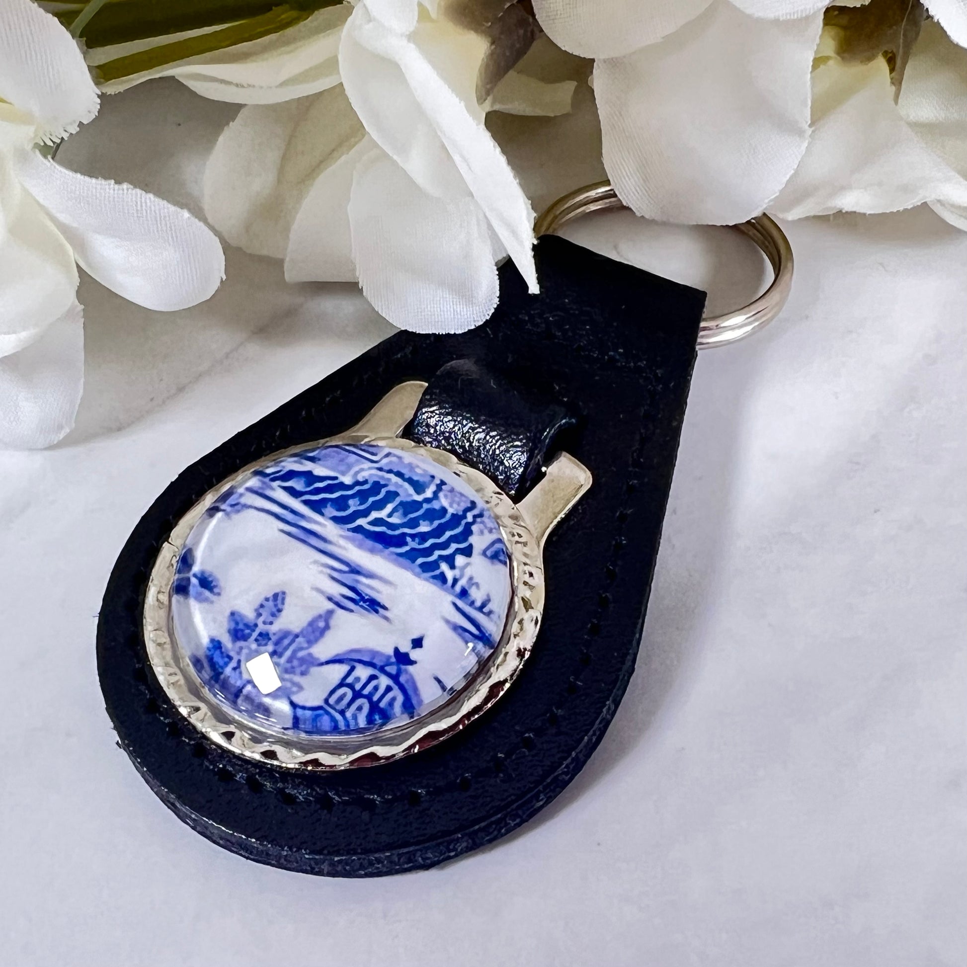 Willow 9th Anniversary Leather Key Fob Handmade-Keyring-Handmadeanniversary-Handmade Anniversary