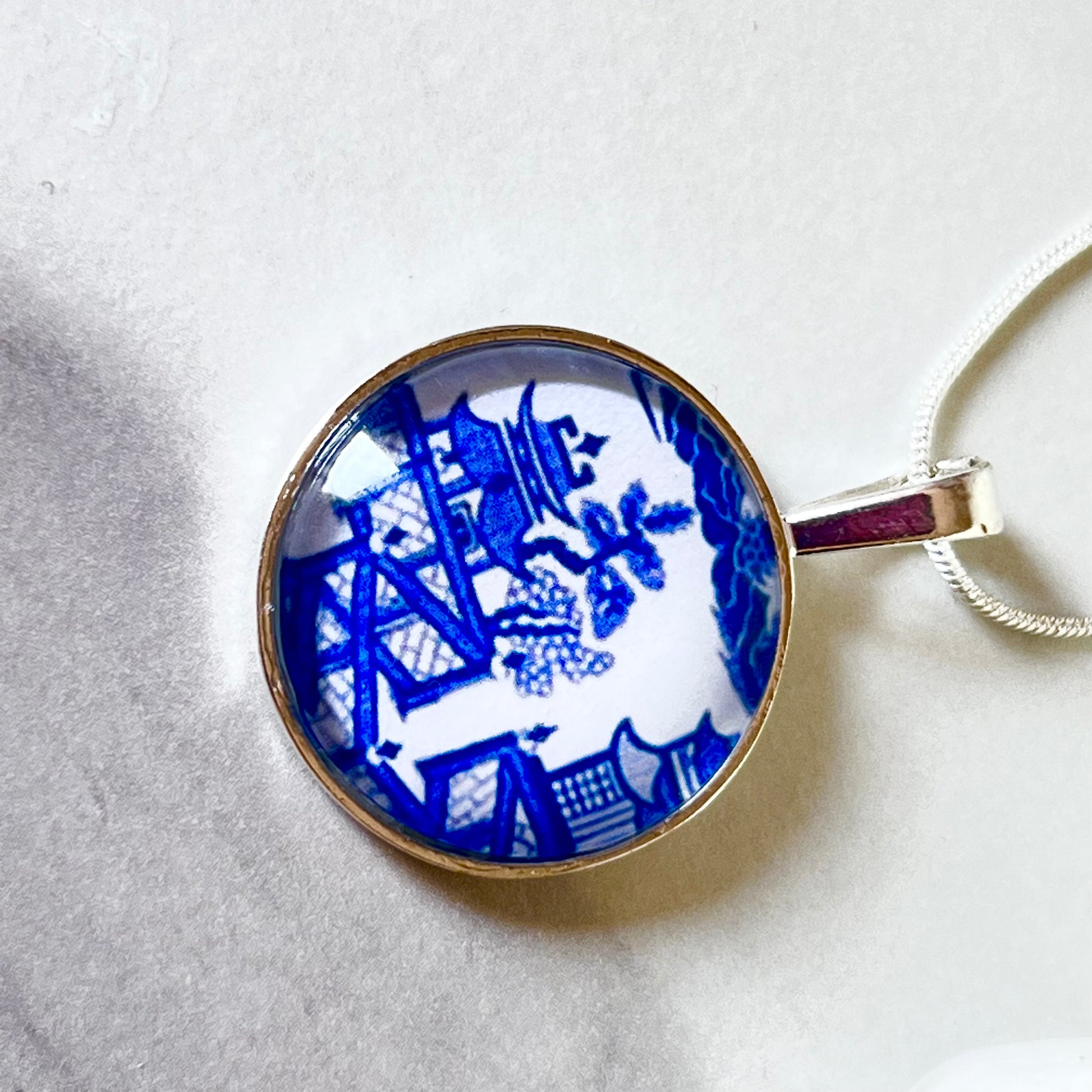 Willow 9th Anniversary Pendant & Earrings Jewellery Set Handmade-Pendant & Earrings-Handmadeanniversary-Handmade Anniversary