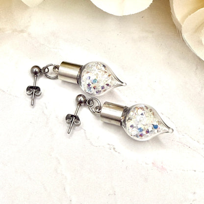 15th Anniversary Pendant & Earring Set – Genuine Primero AB Crystals | Choice of Stud or Huggie Earrings